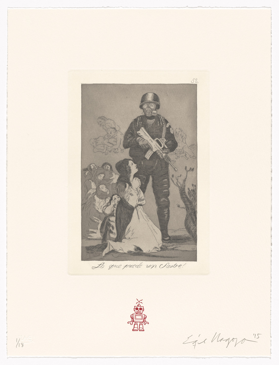 Enrique Chagoya. Lo que puede un sastre! / What a tailor can do! from Recurrent Goya. 2015