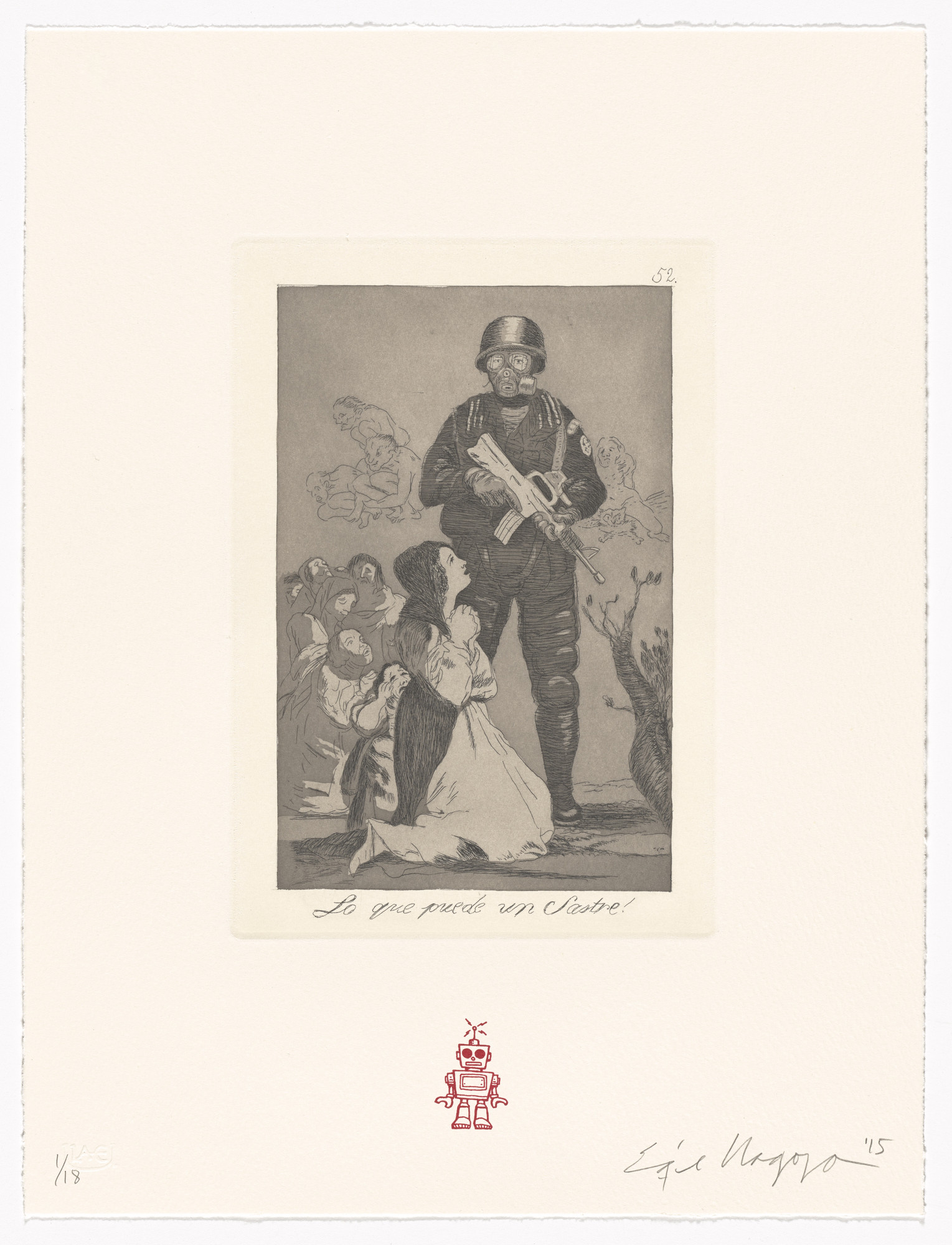 Enrique Chagoya. Lo que puede un sastre! / What a tailor can do! from Recurrent Goya