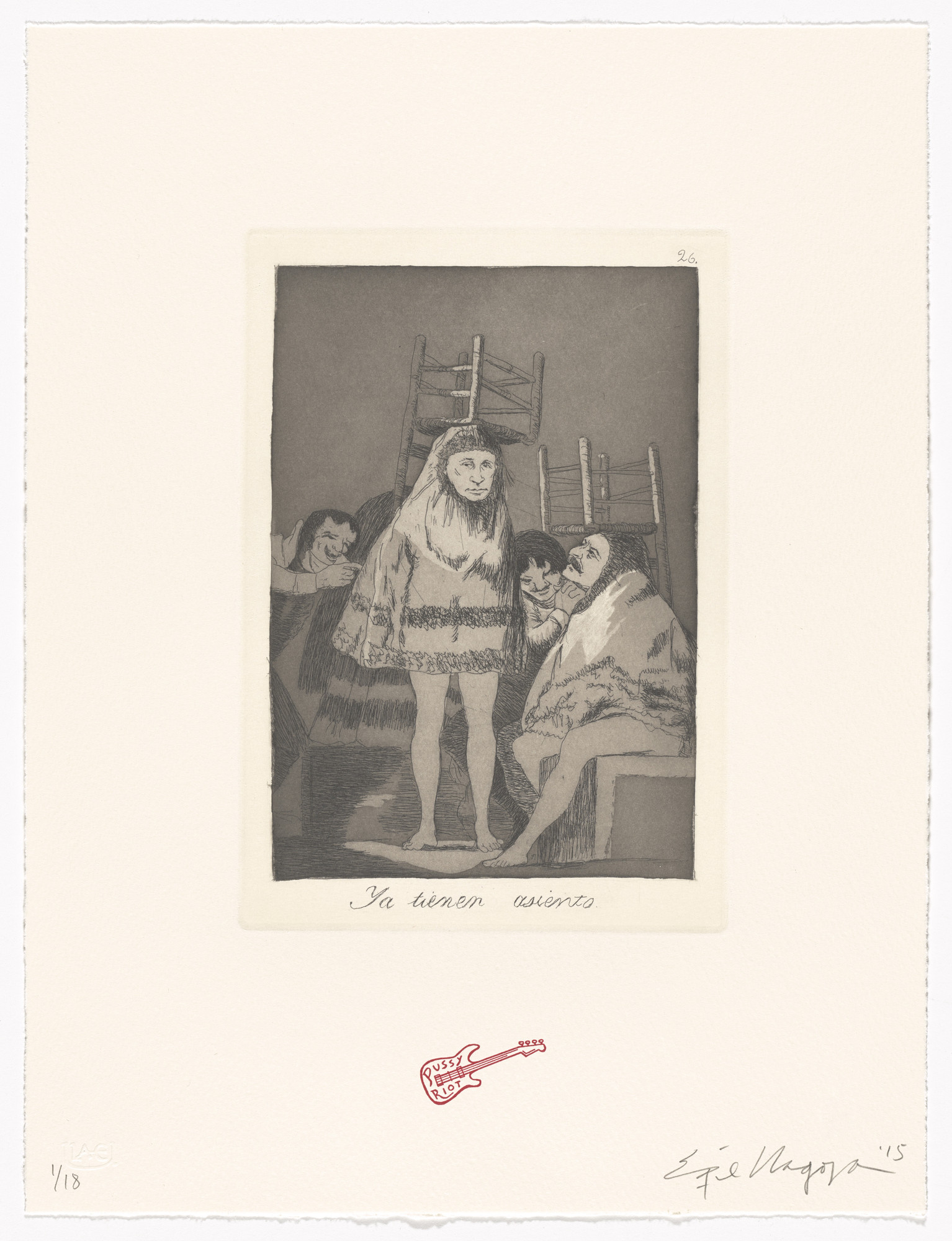 Enrique Chagoya. Ya tienen asiento / Now they are sitting well from Recurrent Goya