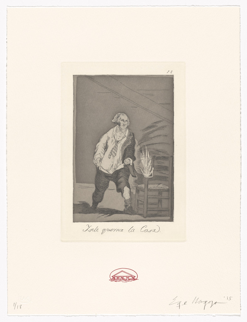 Y se le quema la casa / And the house is on fire from Recurrent Goya