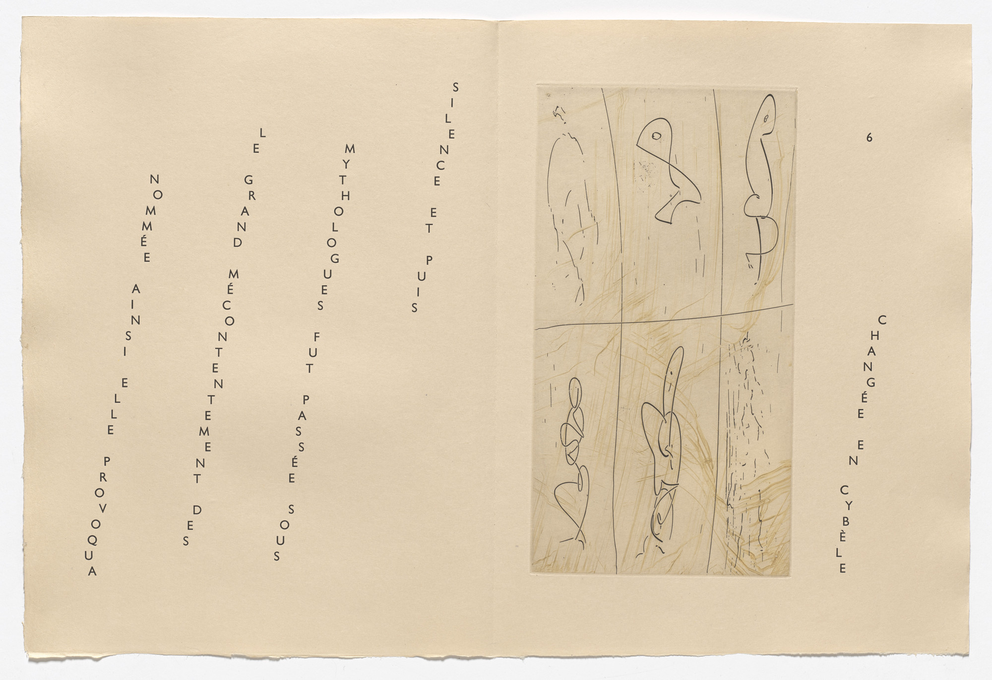 Max Ernst. In-text plate (page 6) from 65 Maximiliana or the Illegal Practice of Astronomy (65 Maximiliana ou l&#39;exercice illégal de l&#39;astronomie). 1964