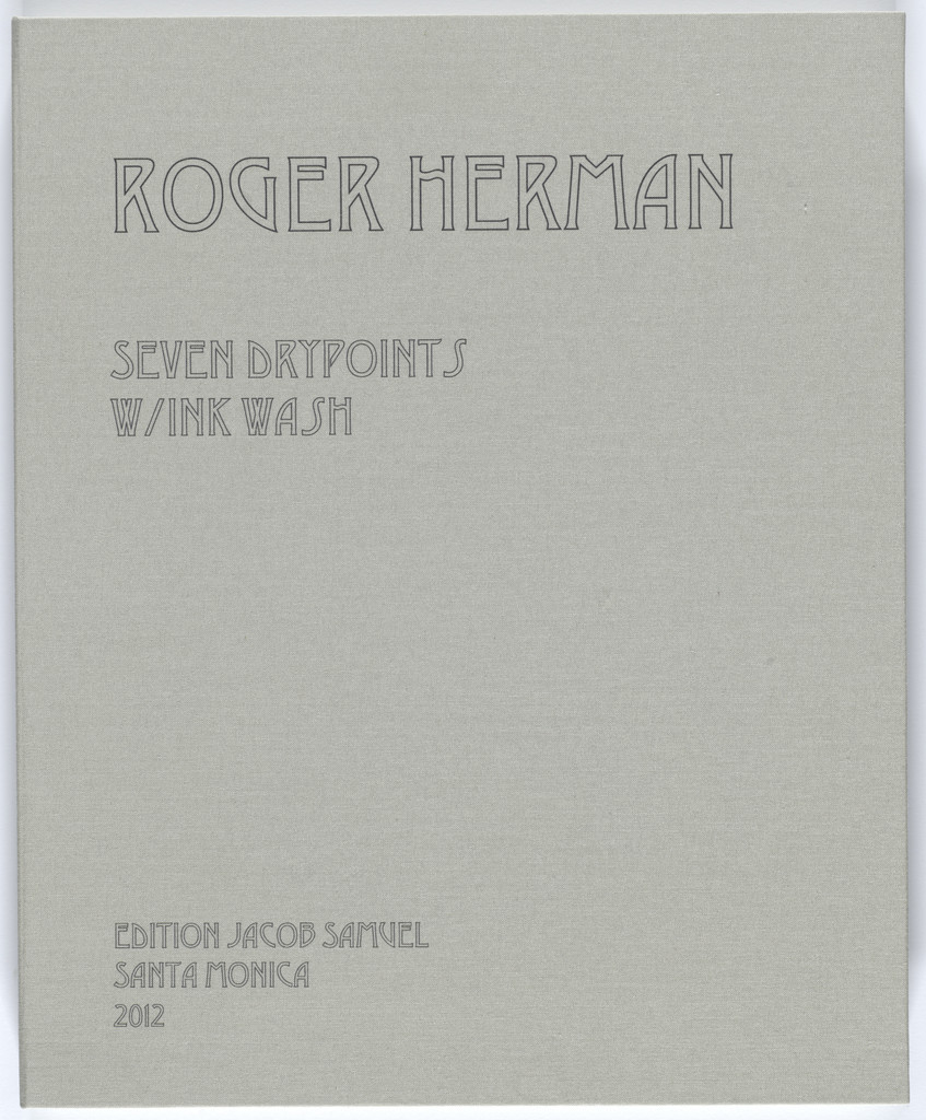 Seven Drypoints with Inkwash