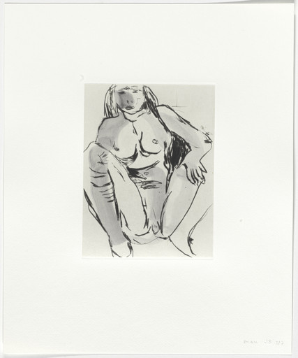 Untitled from Seven Drypoints with Inkwash