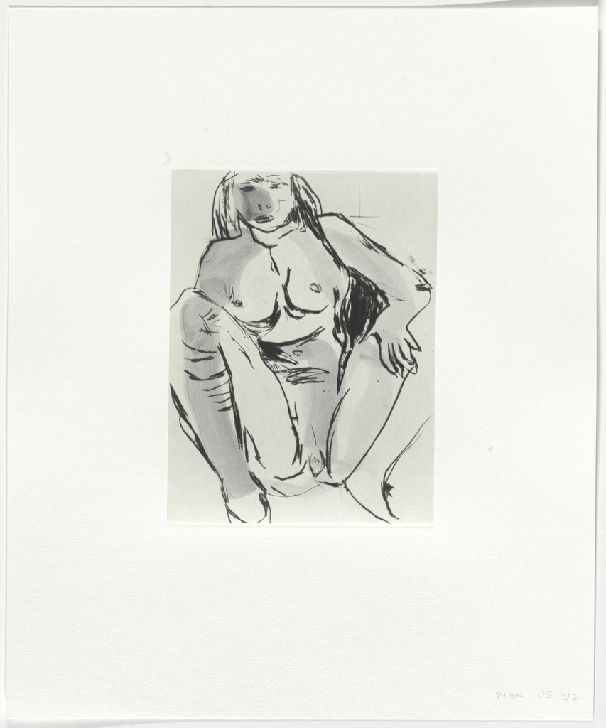 Untitled from Seven Drypoints with Inkwash