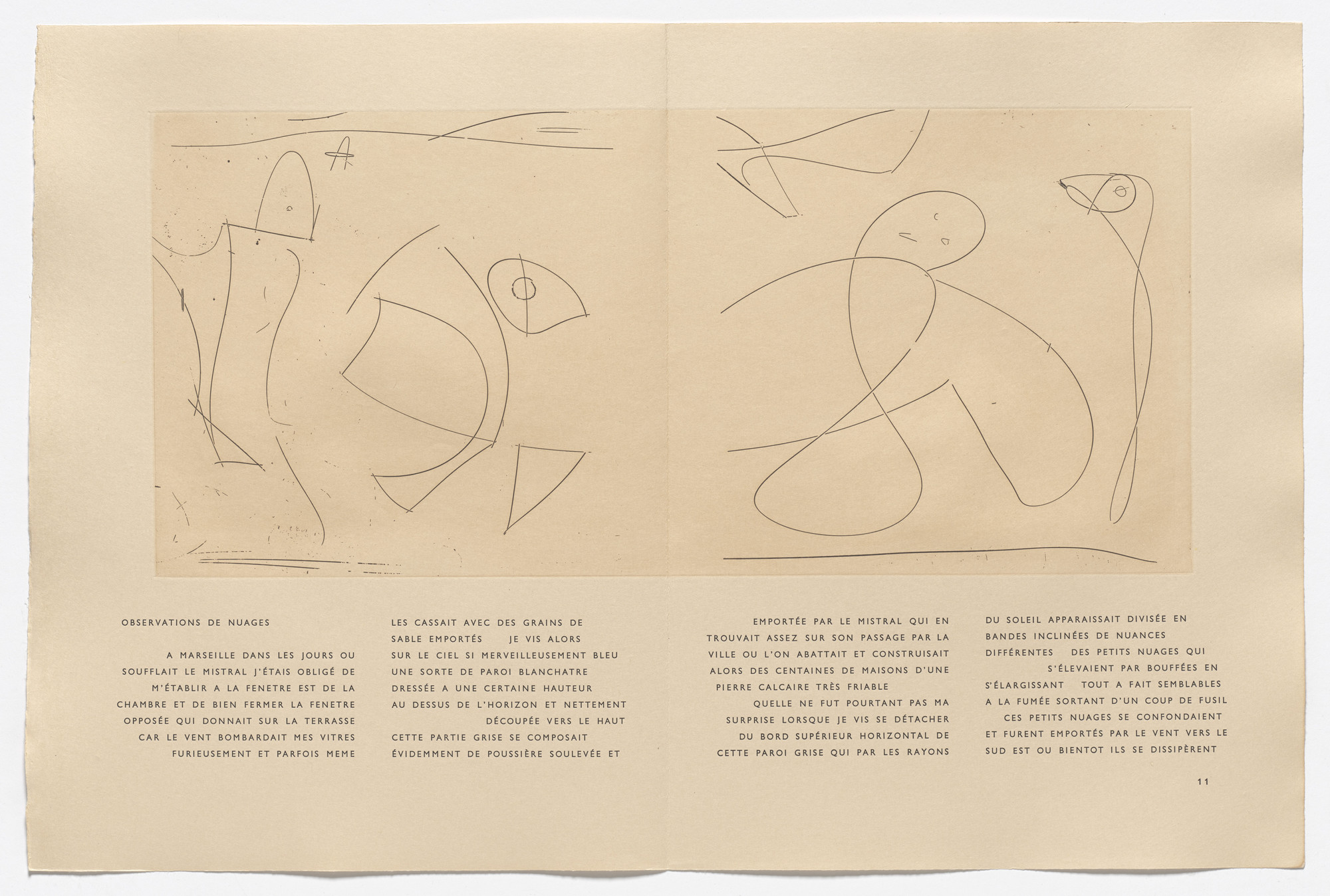 Max Ernst. In-text plate (page 11) from 65 Maximiliana or the Illegal Practice of Astronomy (65 Maximiliana ou l&#39;exercice illégal de l&#39;astronomie). 1964