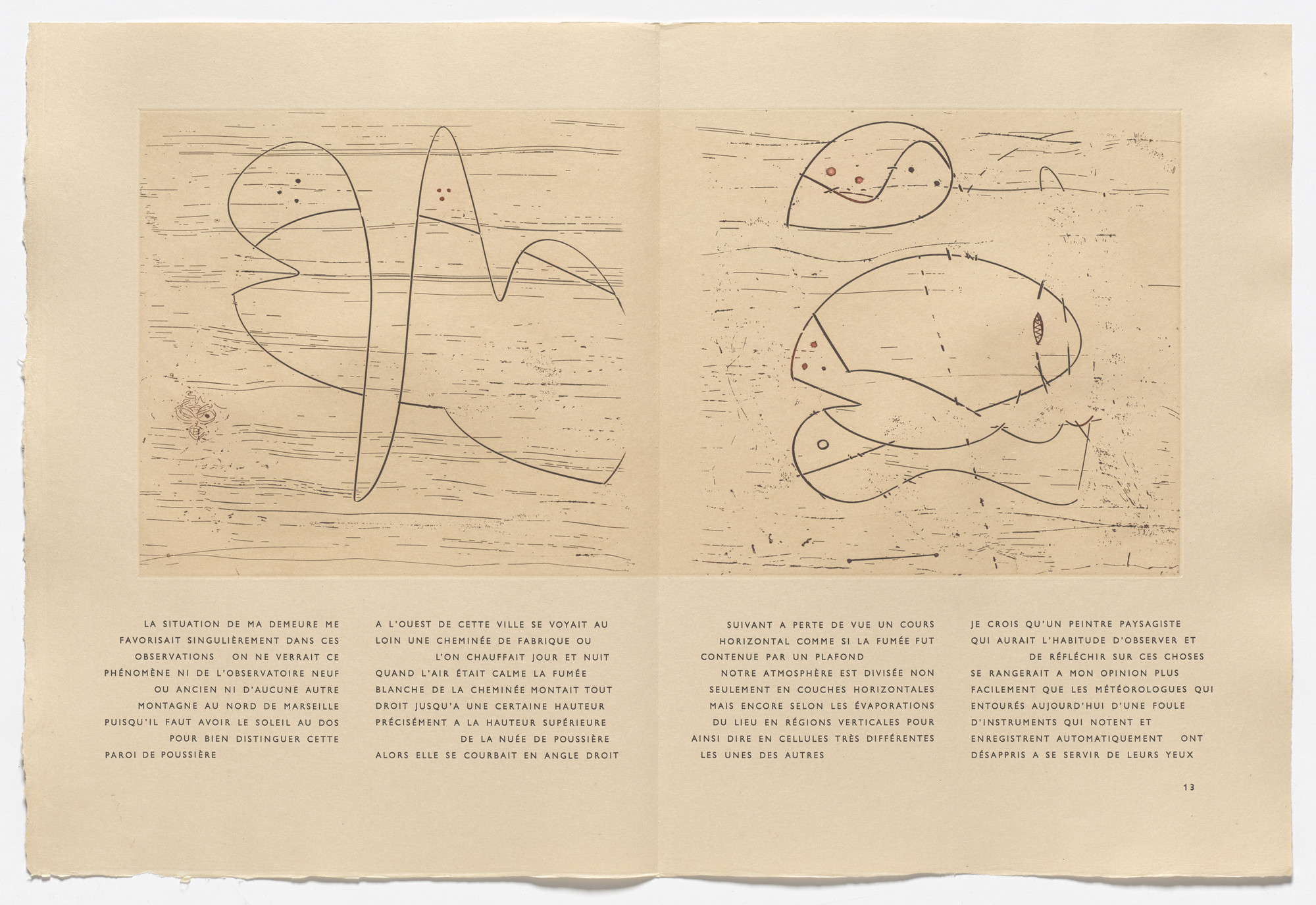 Max Ernst. In-text plate (page 13) from 65 Maximiliana or the Illegal Practice of Astronomy (65 Maximiliana ou l&#39;exercice illégal de l&#39;astronomie). 1964