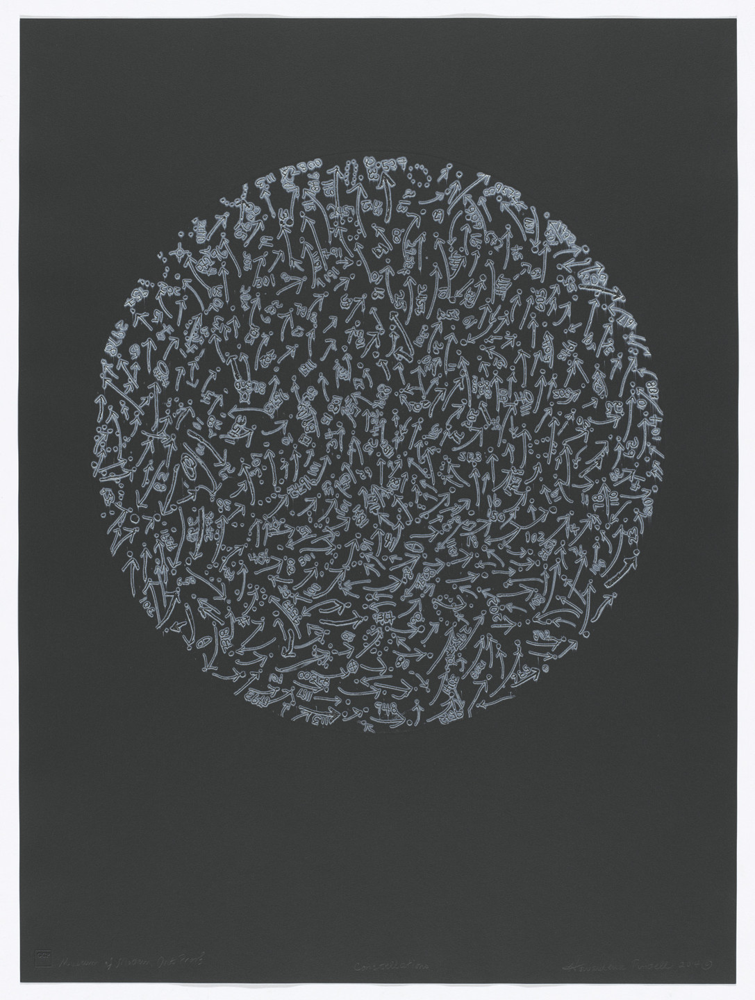 Howardena Pindell. Constellations. 2015