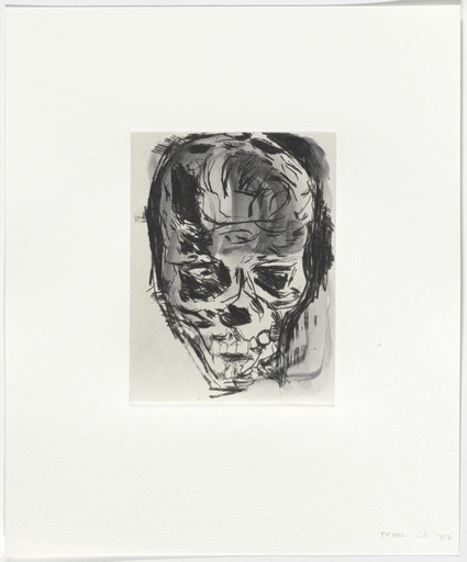 Untitled from Seven Drypoints with Inkwash