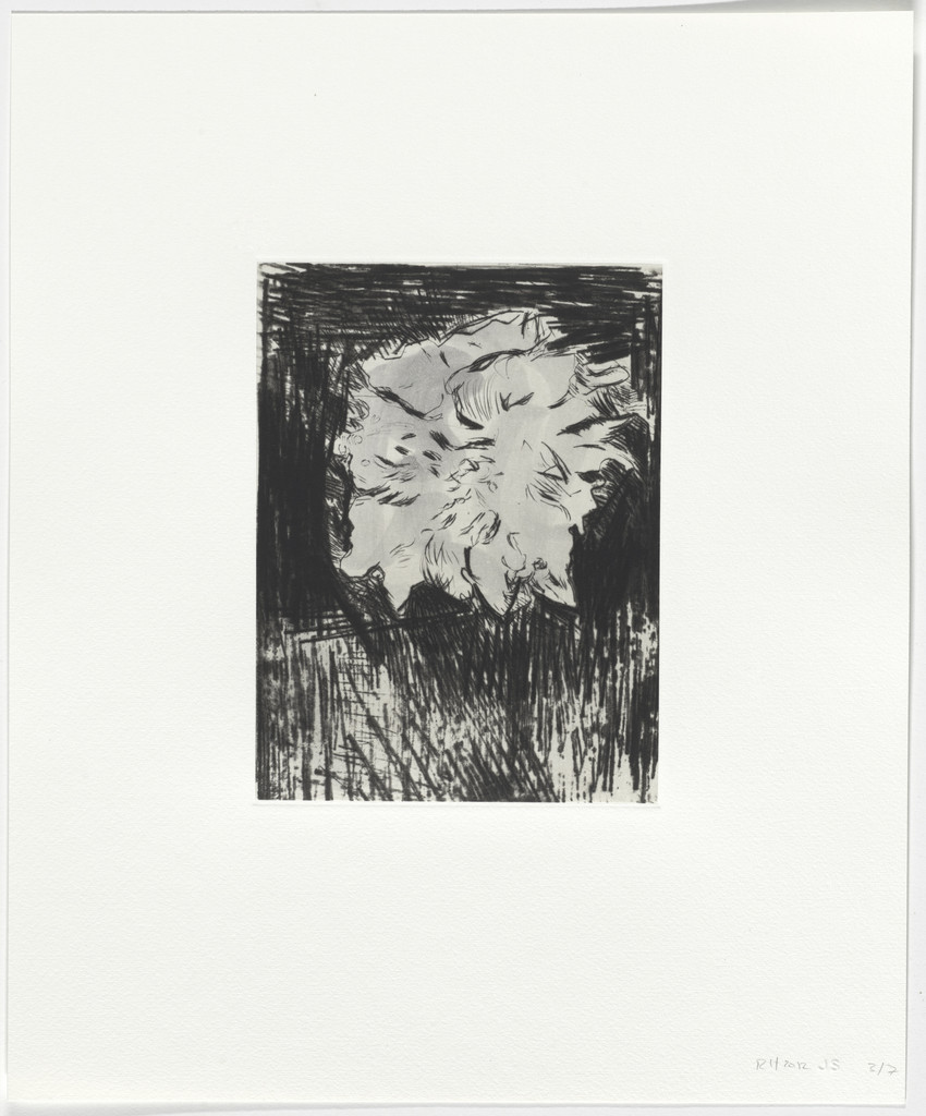 Untitled from Seven Drypoints with Inkwash
