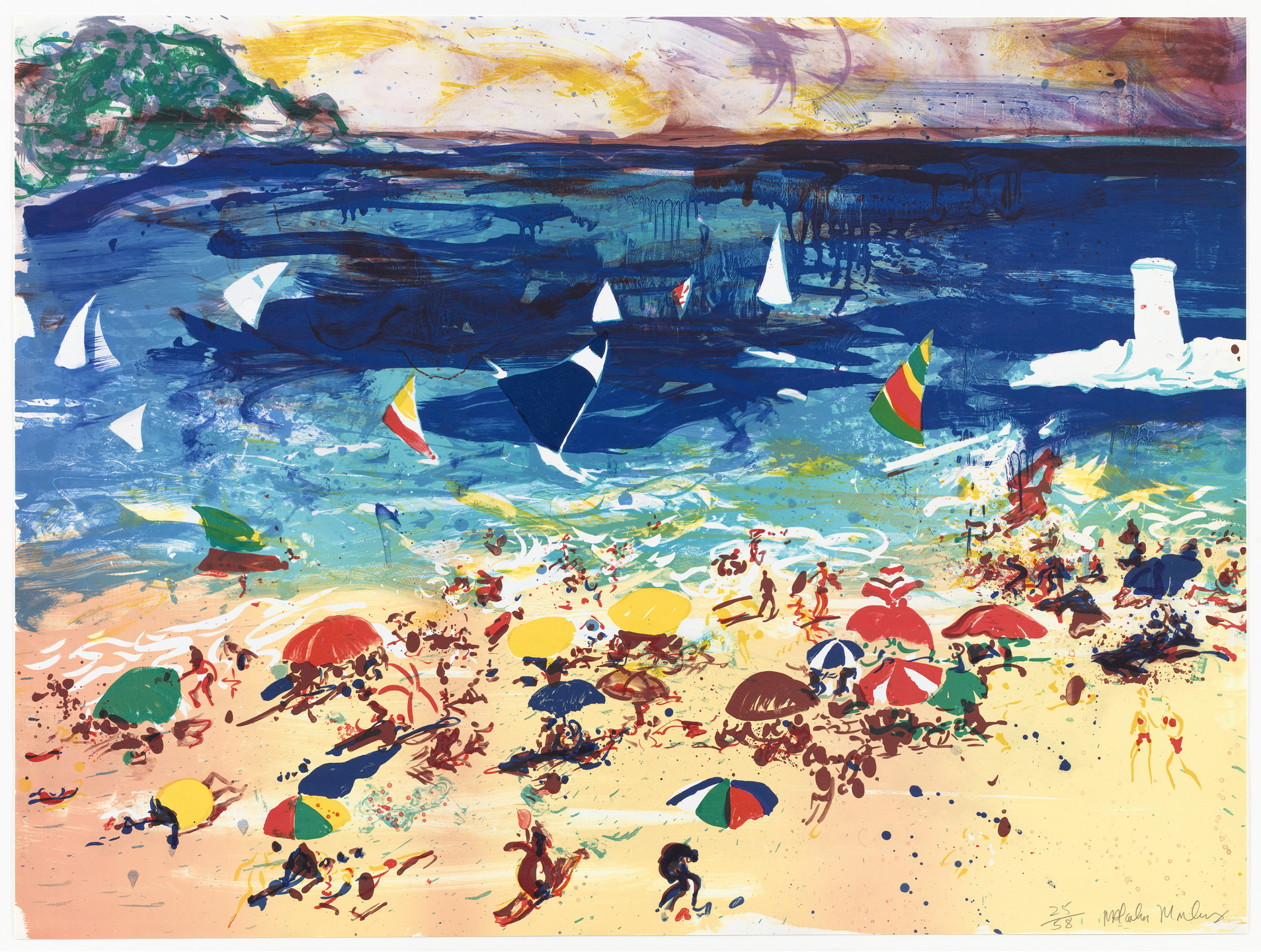 Malcolm Morley. Beach Scene. 1982