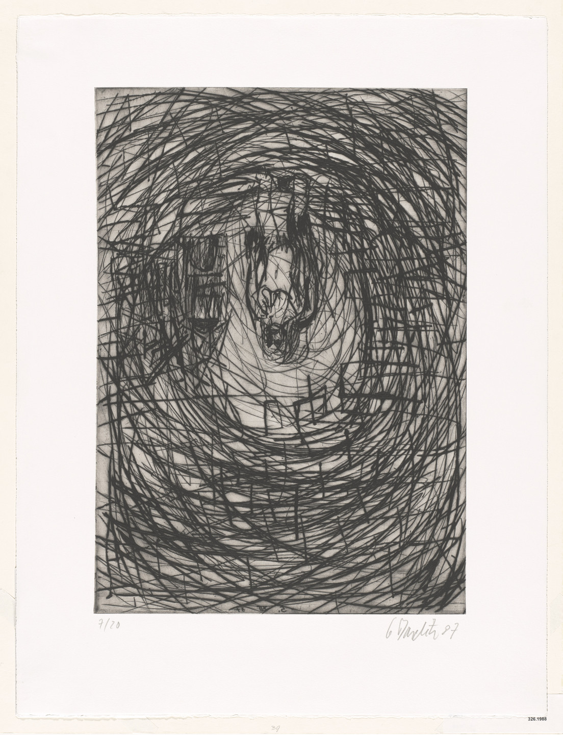 Georg Baselitz. Cellar (Keller). 1987