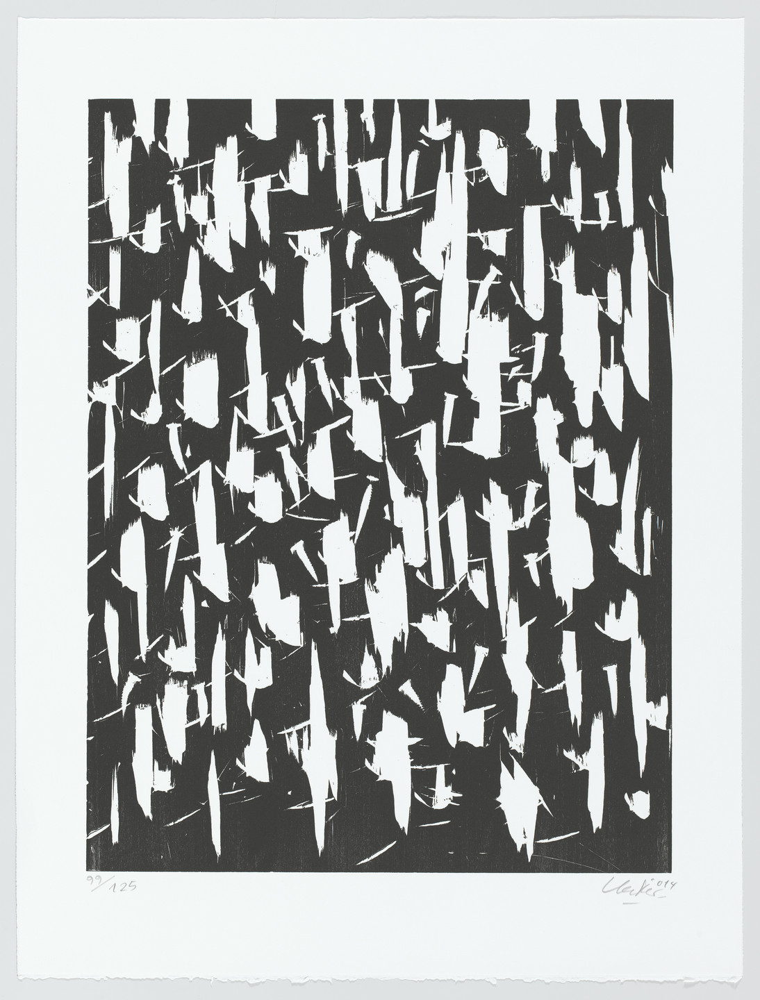 Günther Uecker. Light Rain (Lichtregen). 2014