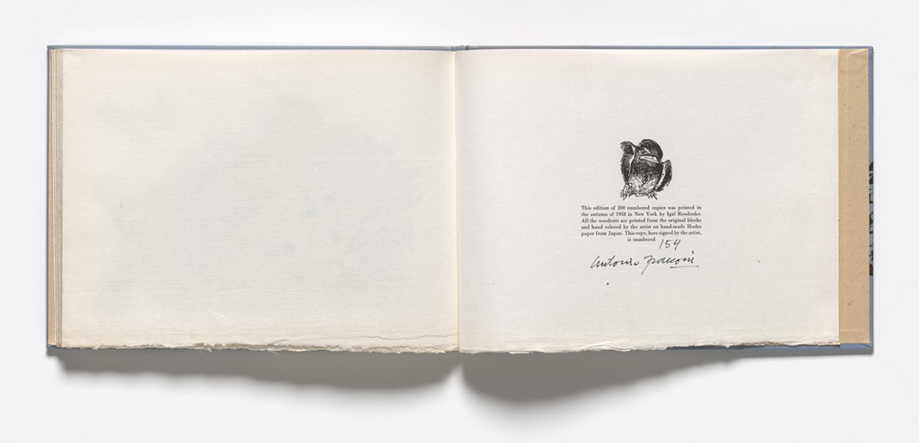 Headpiece (colophon) from Birds from my Homeland