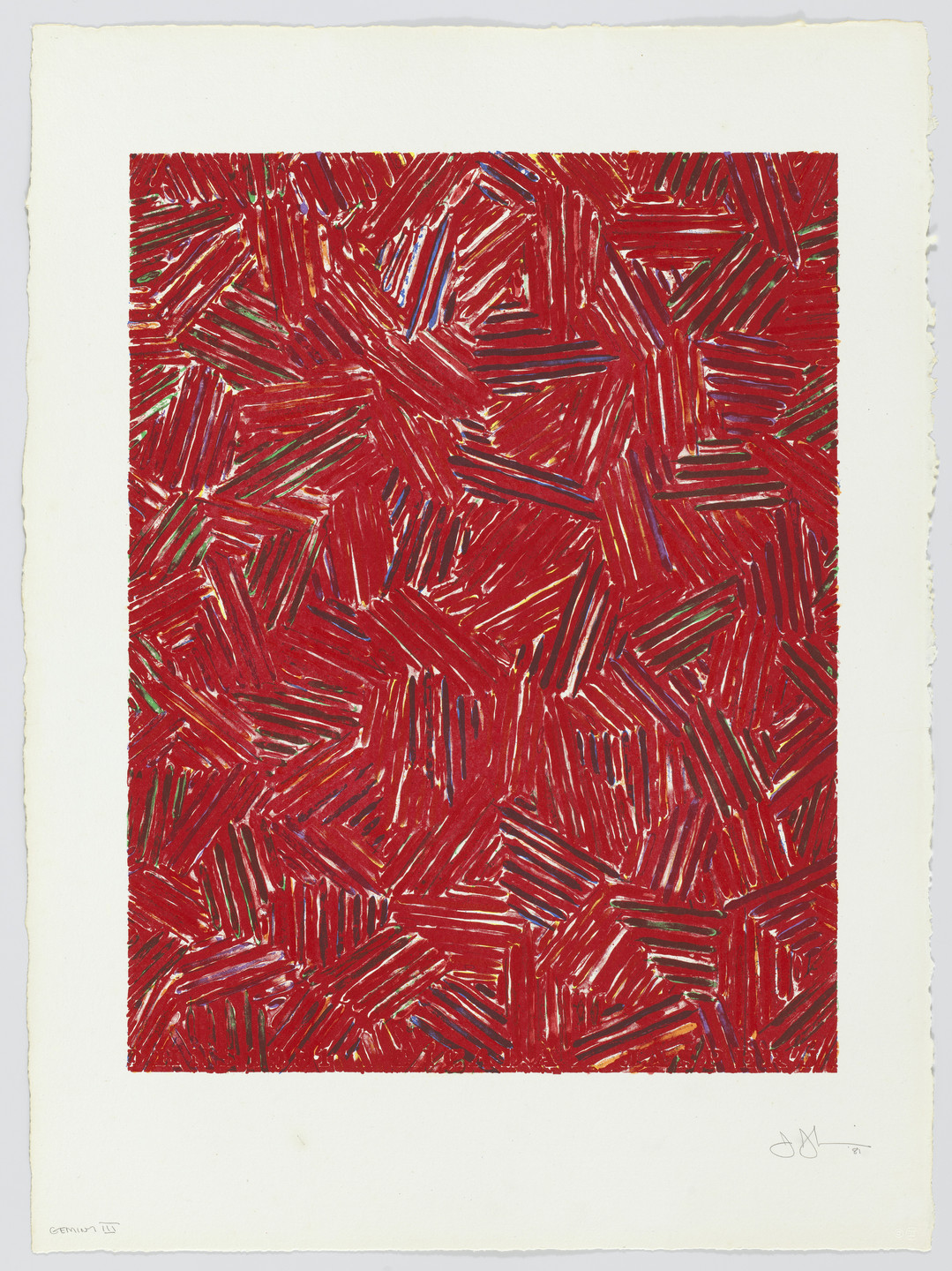 Jasper Johns. Cicada from Eight Lithographs to Benefit the Foundation for Contemporary Performance Arts, Inc.. 1981