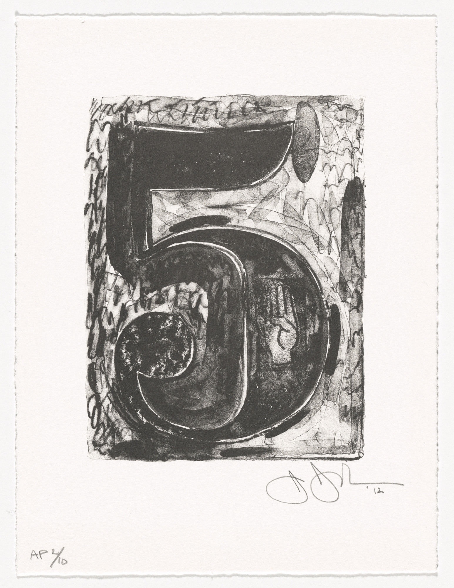 Jasper Johns. 5 from 0–9
