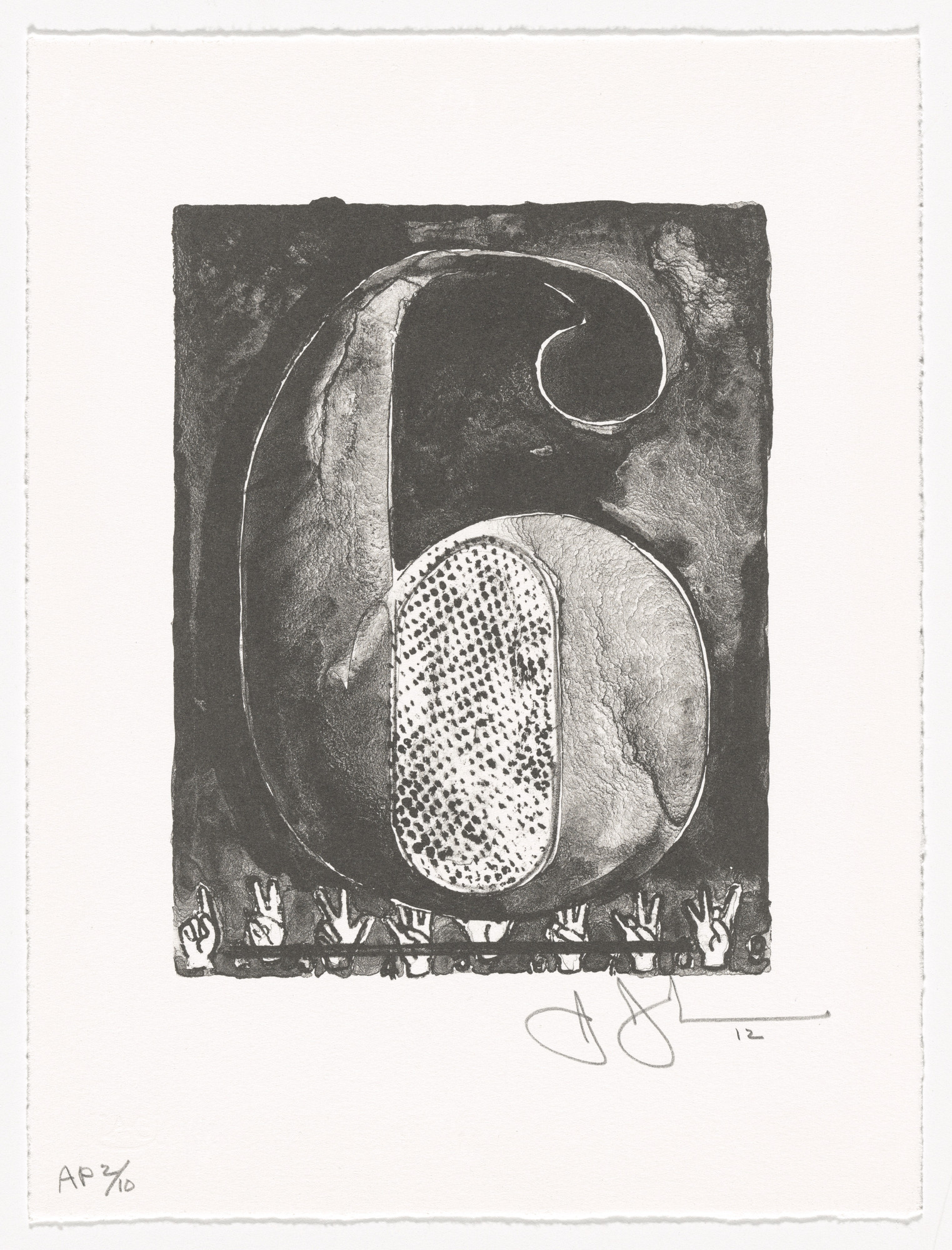 Jasper Johns. 6 from 0–9