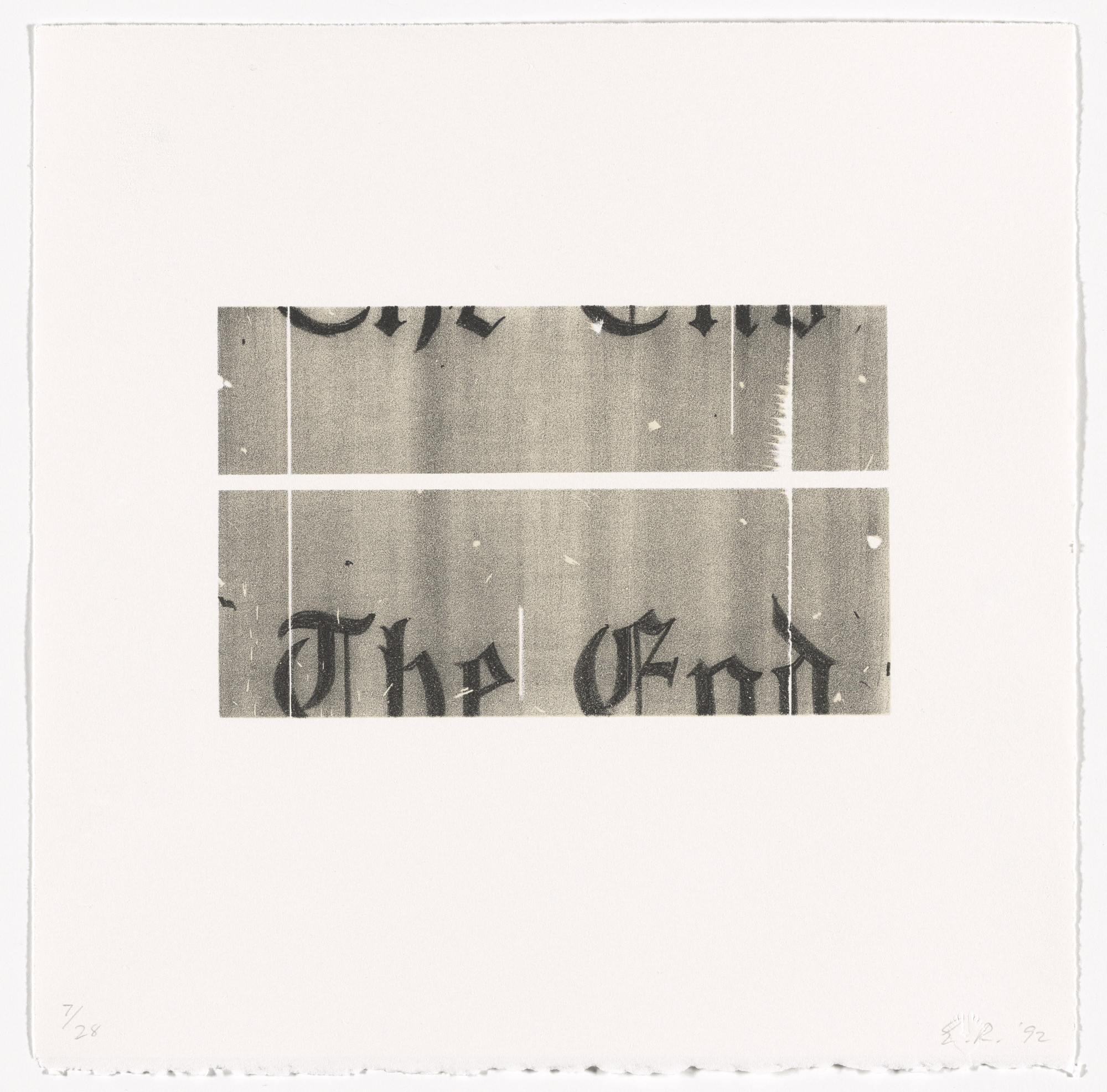 Edward Ruscha. Tails from Cameo Cuts