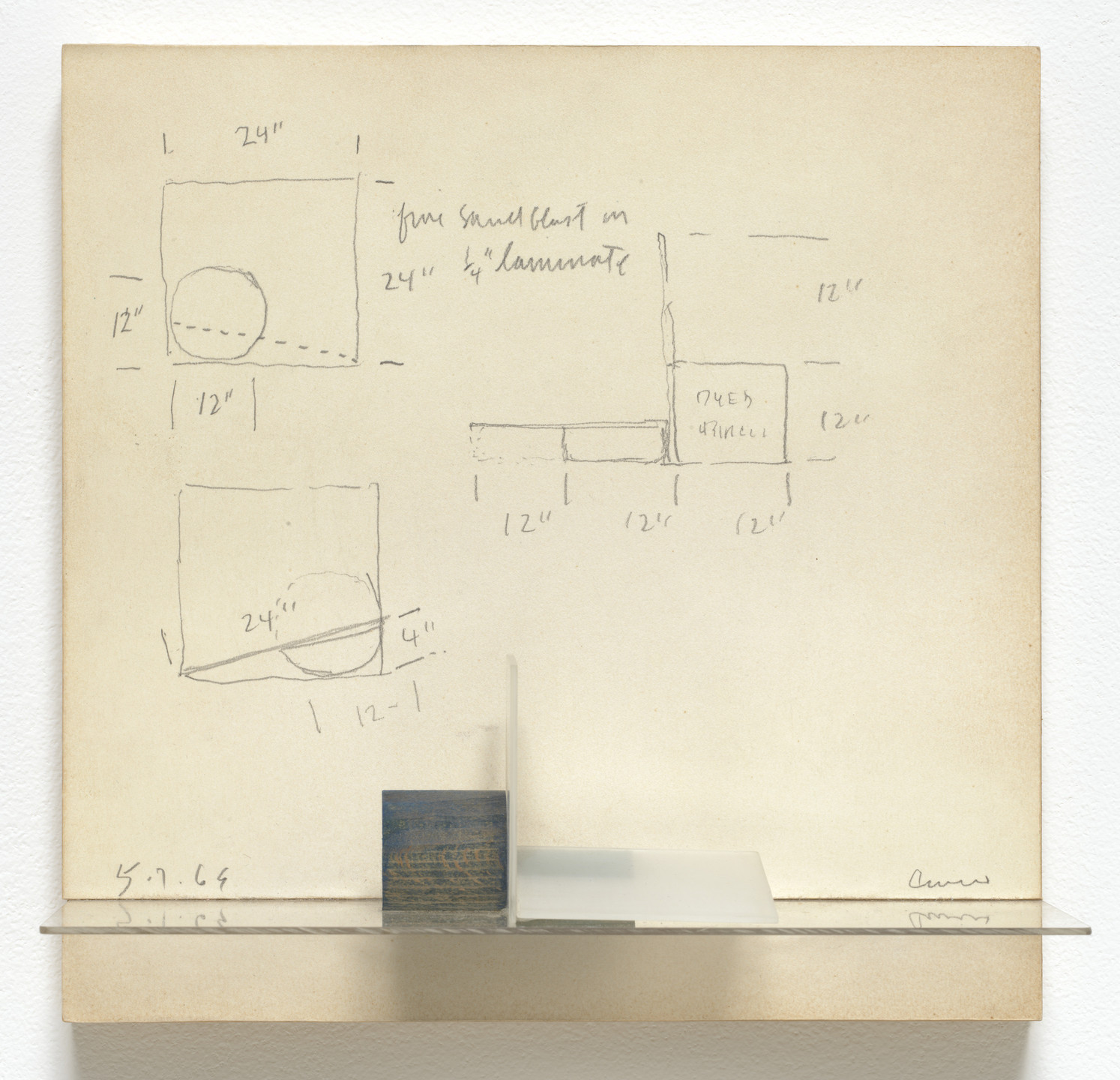 Christopher Wilmarth. Even. 1969