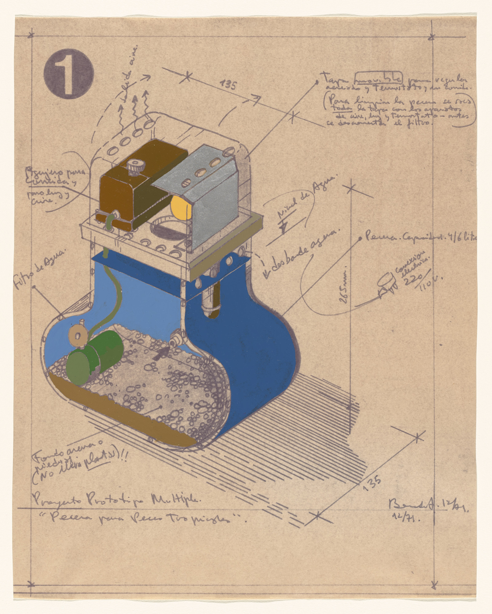 Luis Fernando Benedit. Study for Proyecto Prototipo Multiple