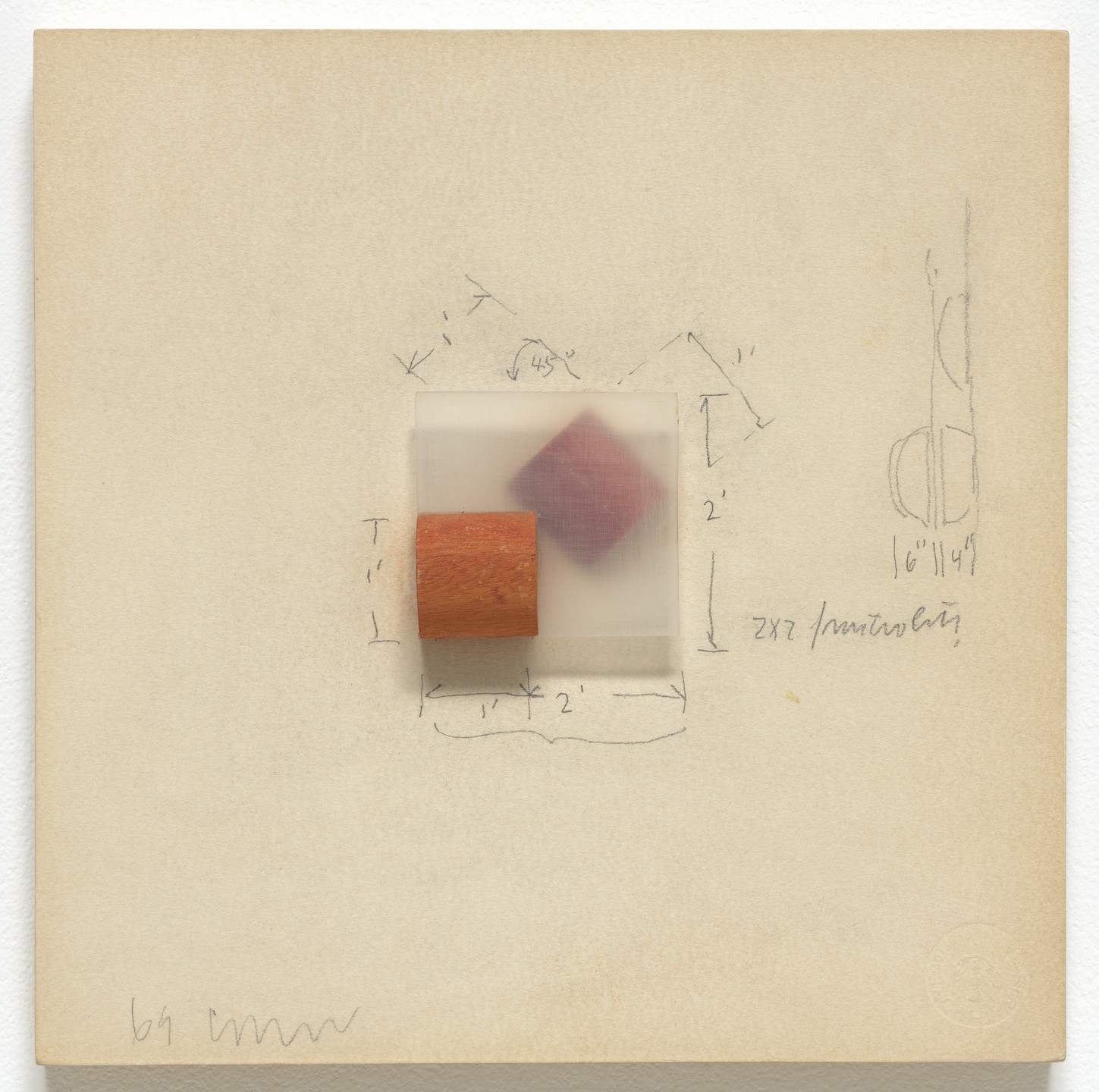 Christopher Wilmarth. Orange Forth. 1969