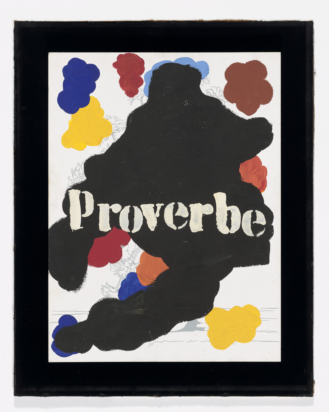 Marcel Broodthaers. Proverbe (Proverb). (1974)
