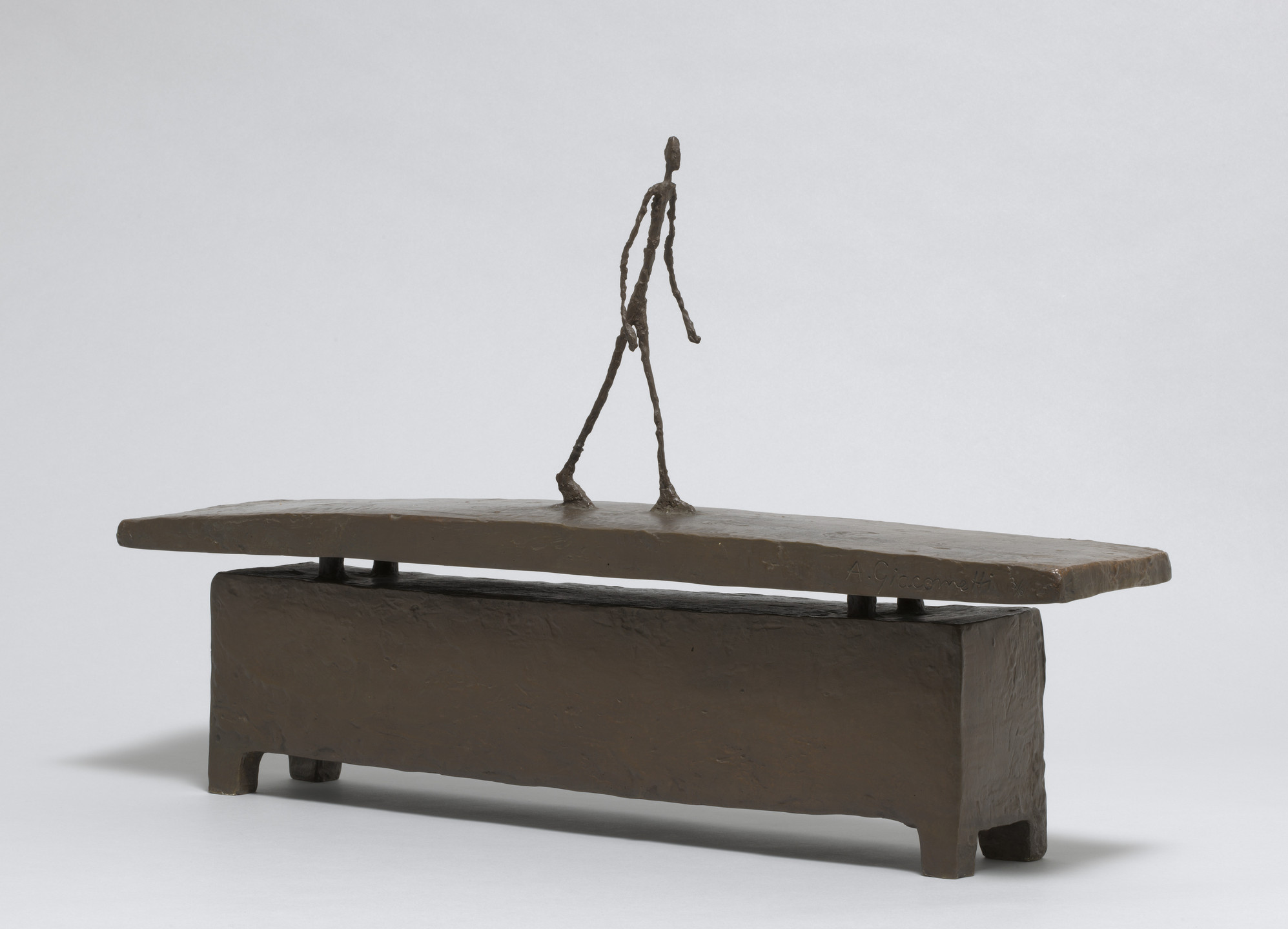 Alberto Giacometti. Walking Quickly under the Rain. c. 1948 (cast 1949)