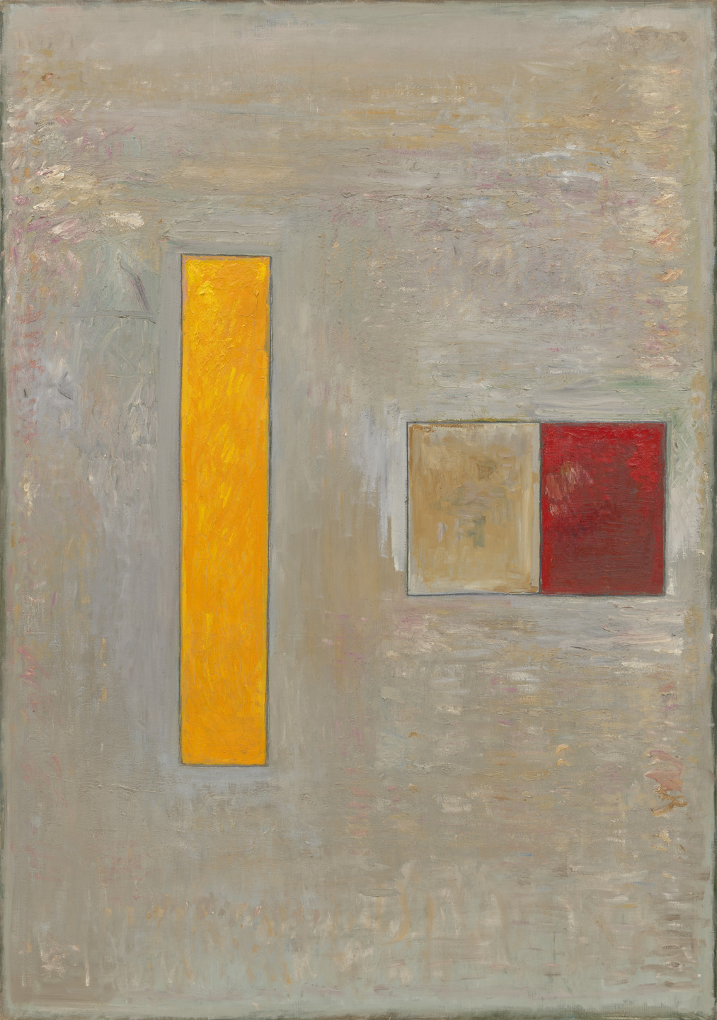 Jake Berthot. Yellow Bar with Red. 1977