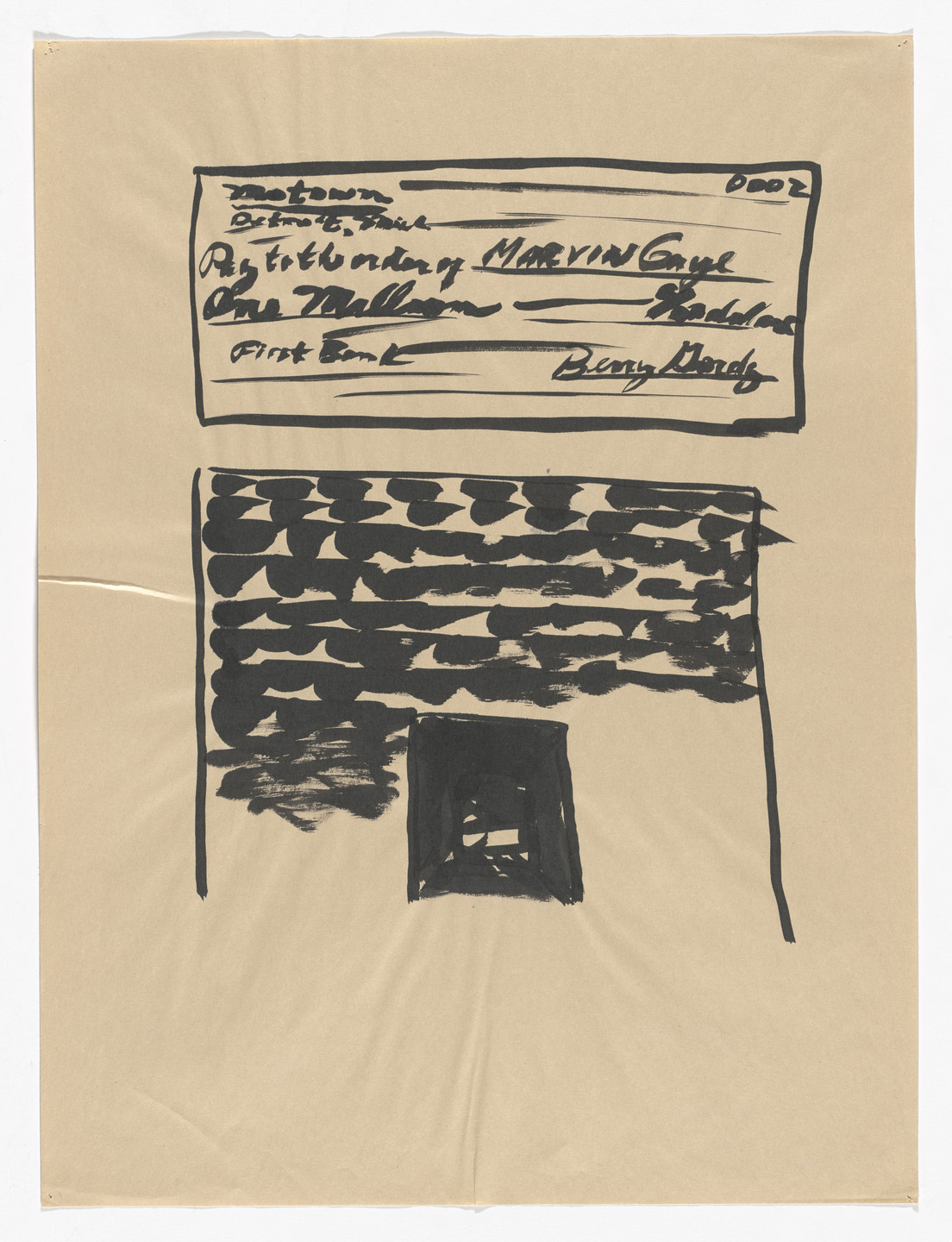 Meg Cranston. Big Million Dollar Check from Motown from God Love the Tragic Artist: Meg Cranston on the Life of Marvin Gaye. 1995