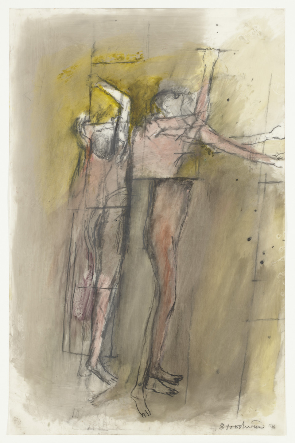 Betty Goodwin. Untitled (Figure/Ladder Series) XI. 1996