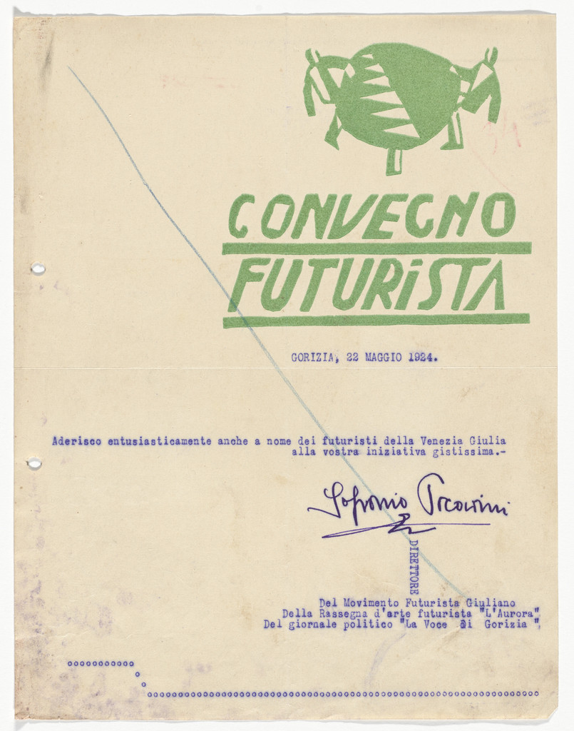 Convegno Futurista letterhead