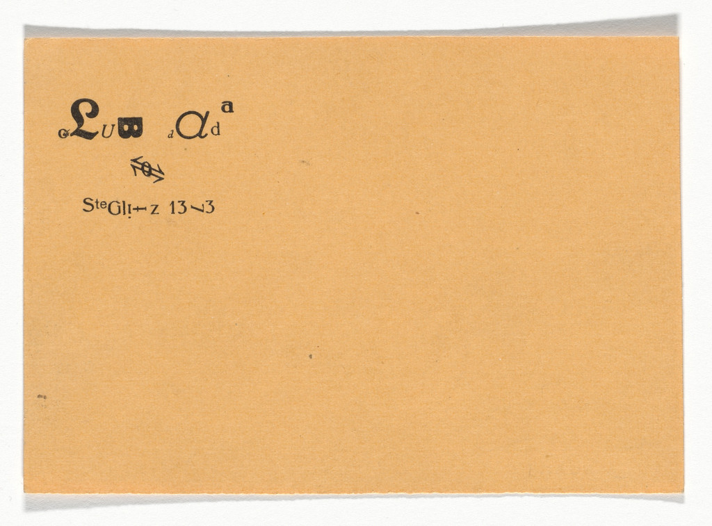 Club Dada Berlin Postcard by Johannes Baader, Raoul Hausmann