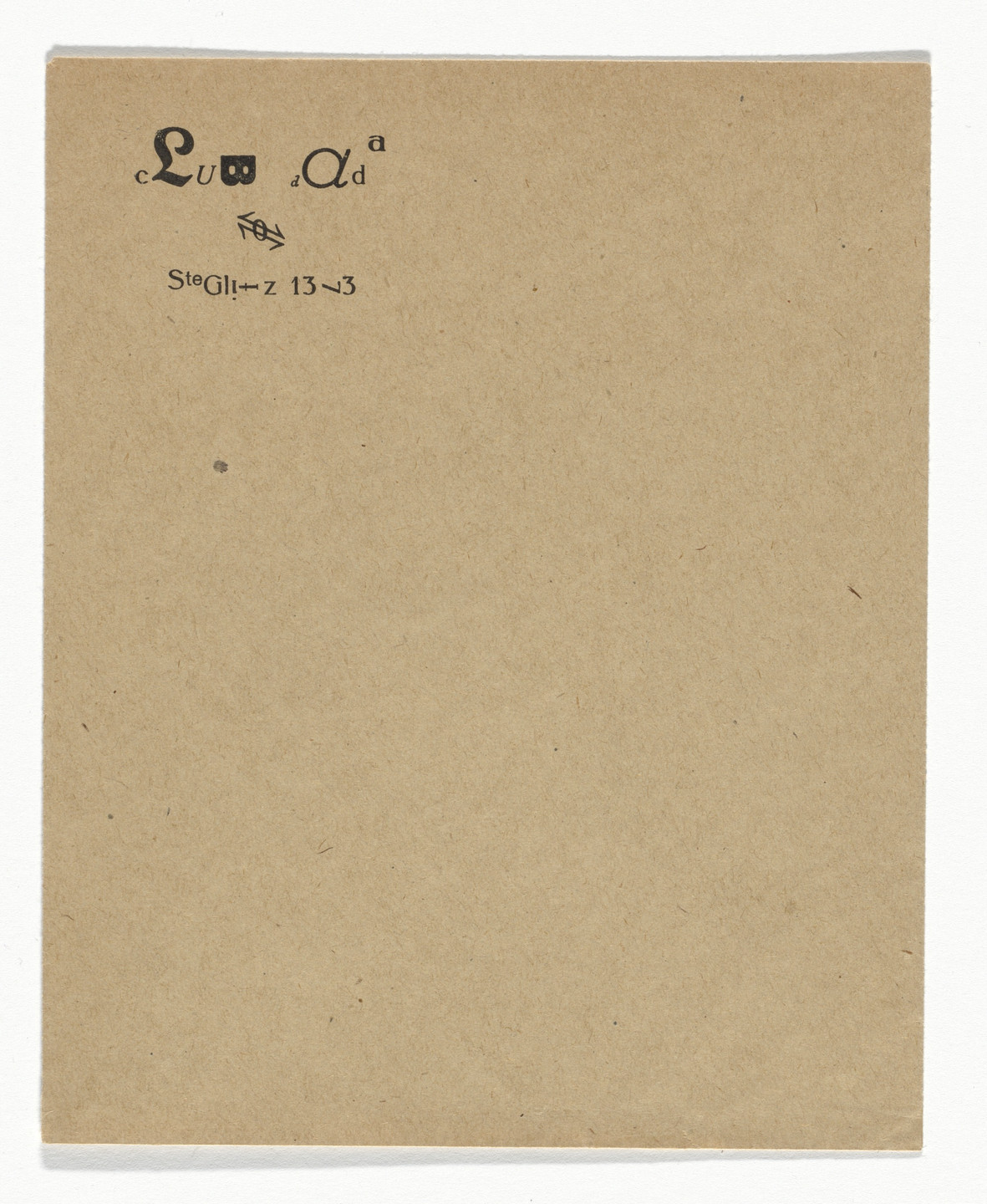 Johannes Baader, Raoul Hausmann. Club Dada Berlin Stationery Envelope. c.1919