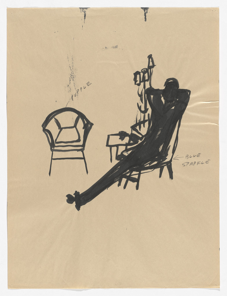 Marvin in Blue Sparkle Chair from God Love the Tragic Artist: Meg Cranston on the Life of Marvin Gaye