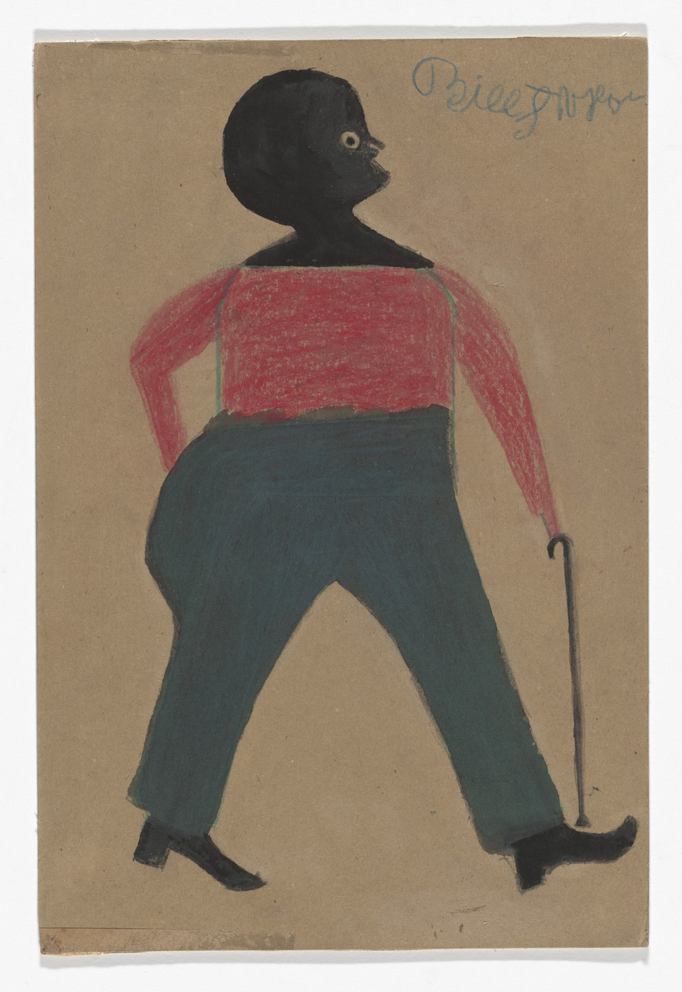 Bill Traylor. Big Man Walking. 1940