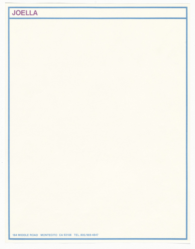 Joella Bayer letterhead