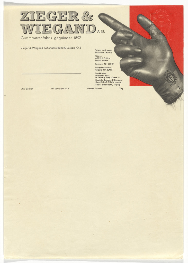 Zieger & Wiegand A.G. letterhead