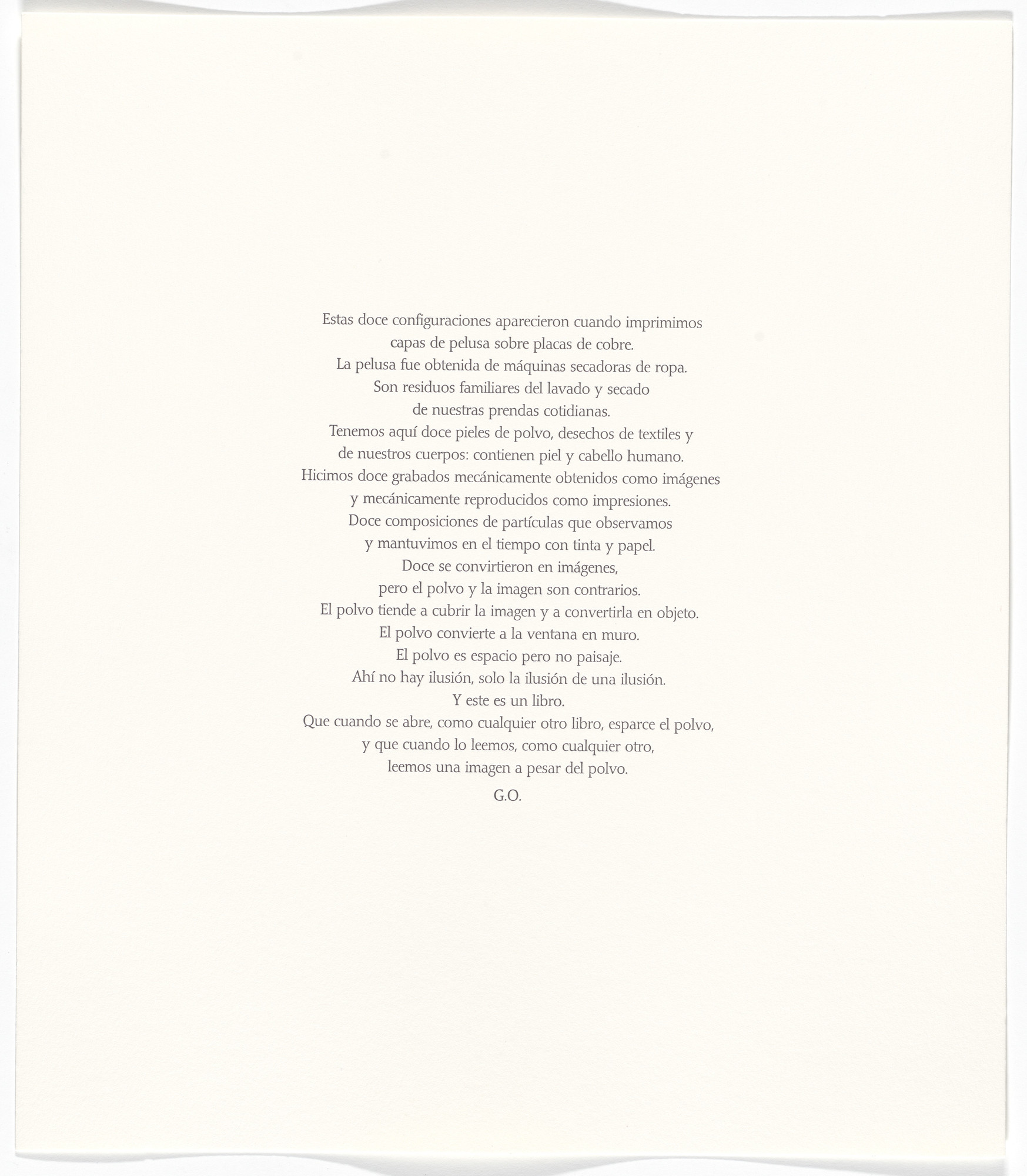 Gabriel Orozco. Untitled from Polvo Impreso (Lint Book)