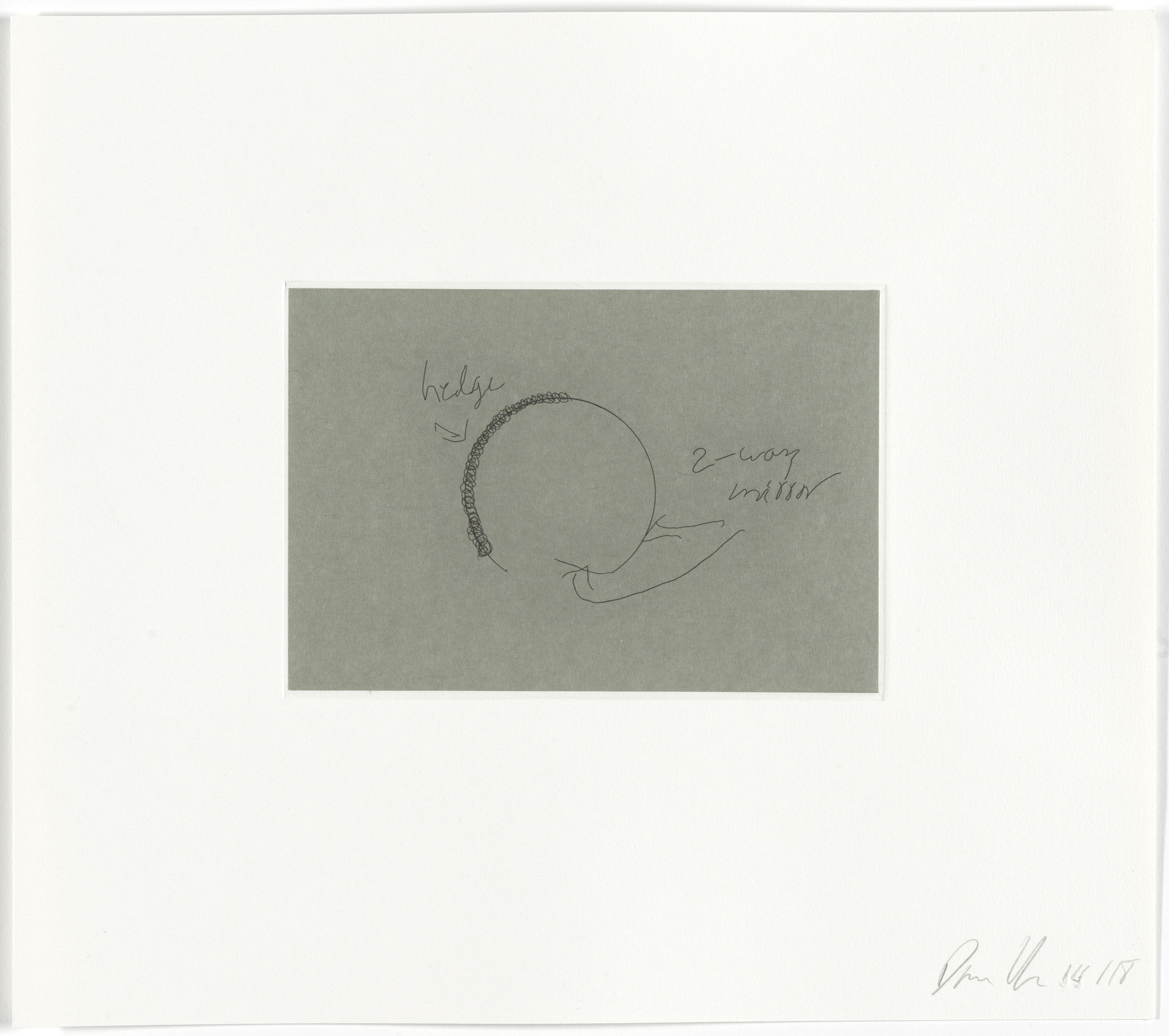 Dan Graham. Untitled from Two-Way Mirror / Hedge Projects