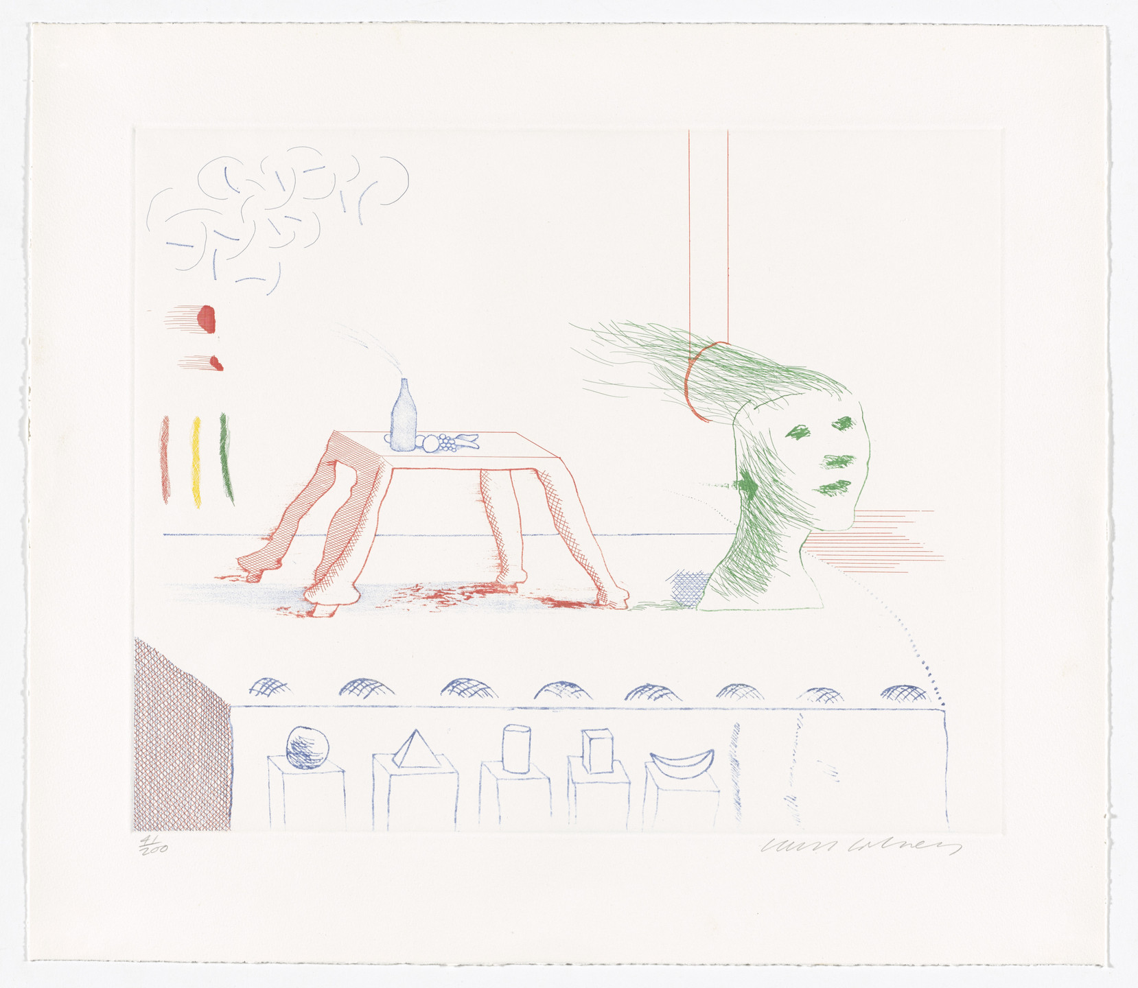 David Hockney. A Moving Still Life from The Blue Guitar. 1976–77, published 1977