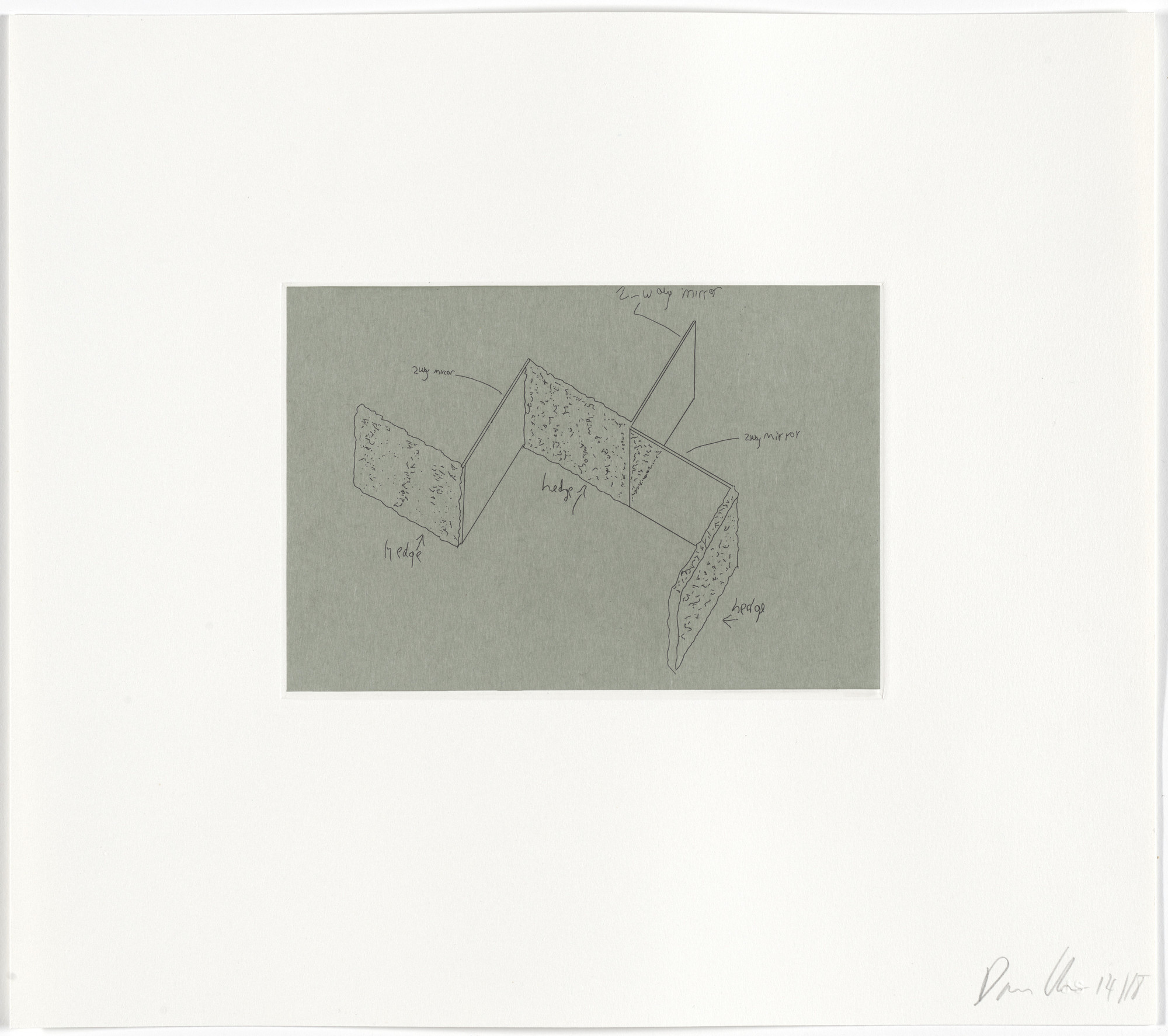 Dan Graham. Untitled from Two-Way Mirror / Hedge Projects