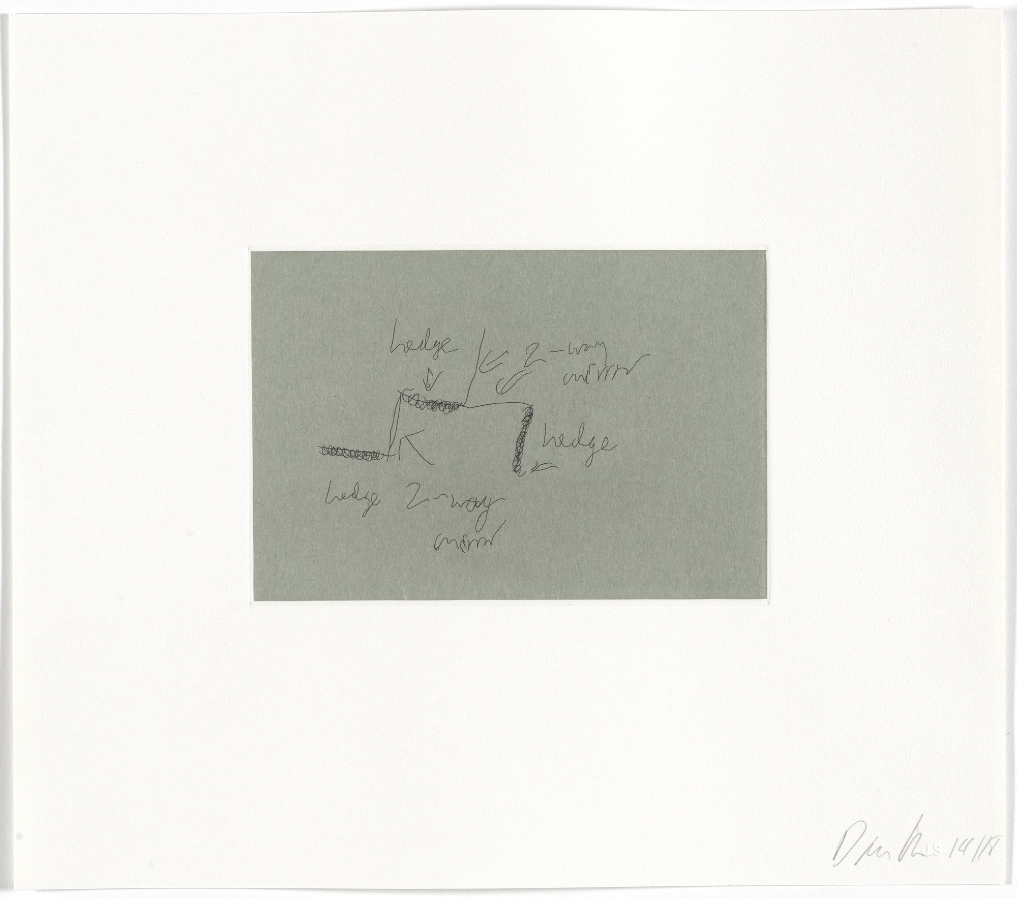 Dan Graham. Untitled from Two-Way Mirror / Hedge Projects