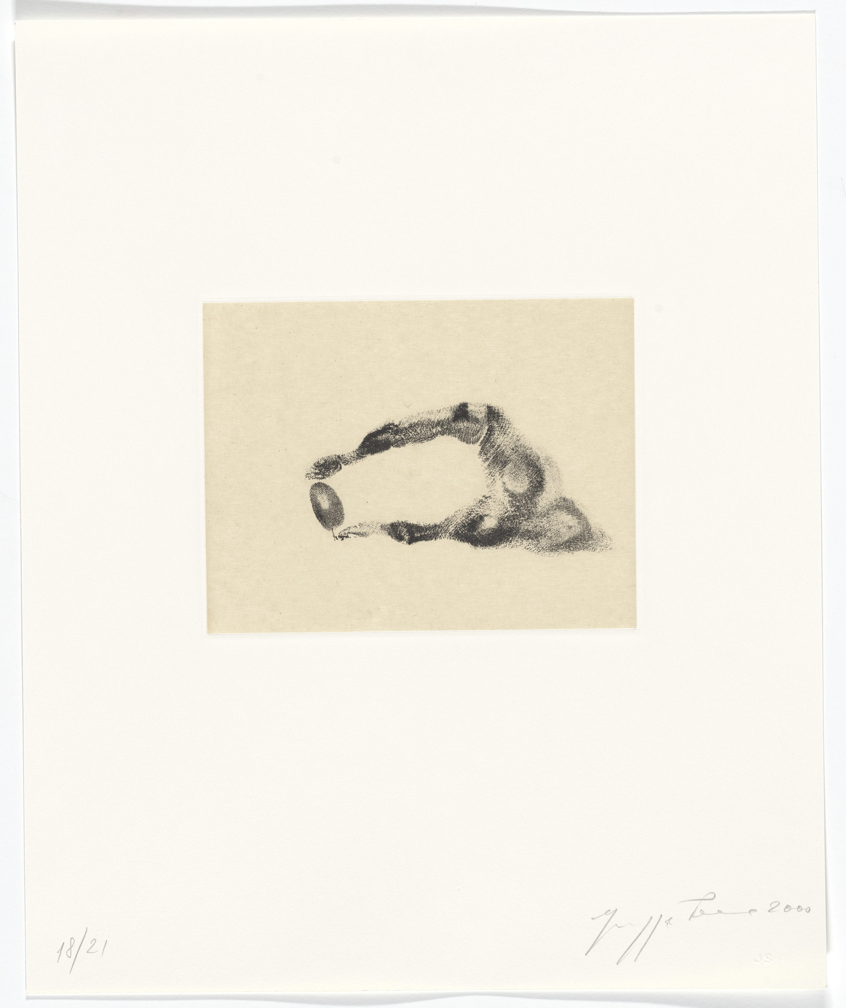 Giuseppe Penone. Untitled from Passi Sulle Cime Dei Gelsi (Footsteps on Mulberry Tree Tops)
