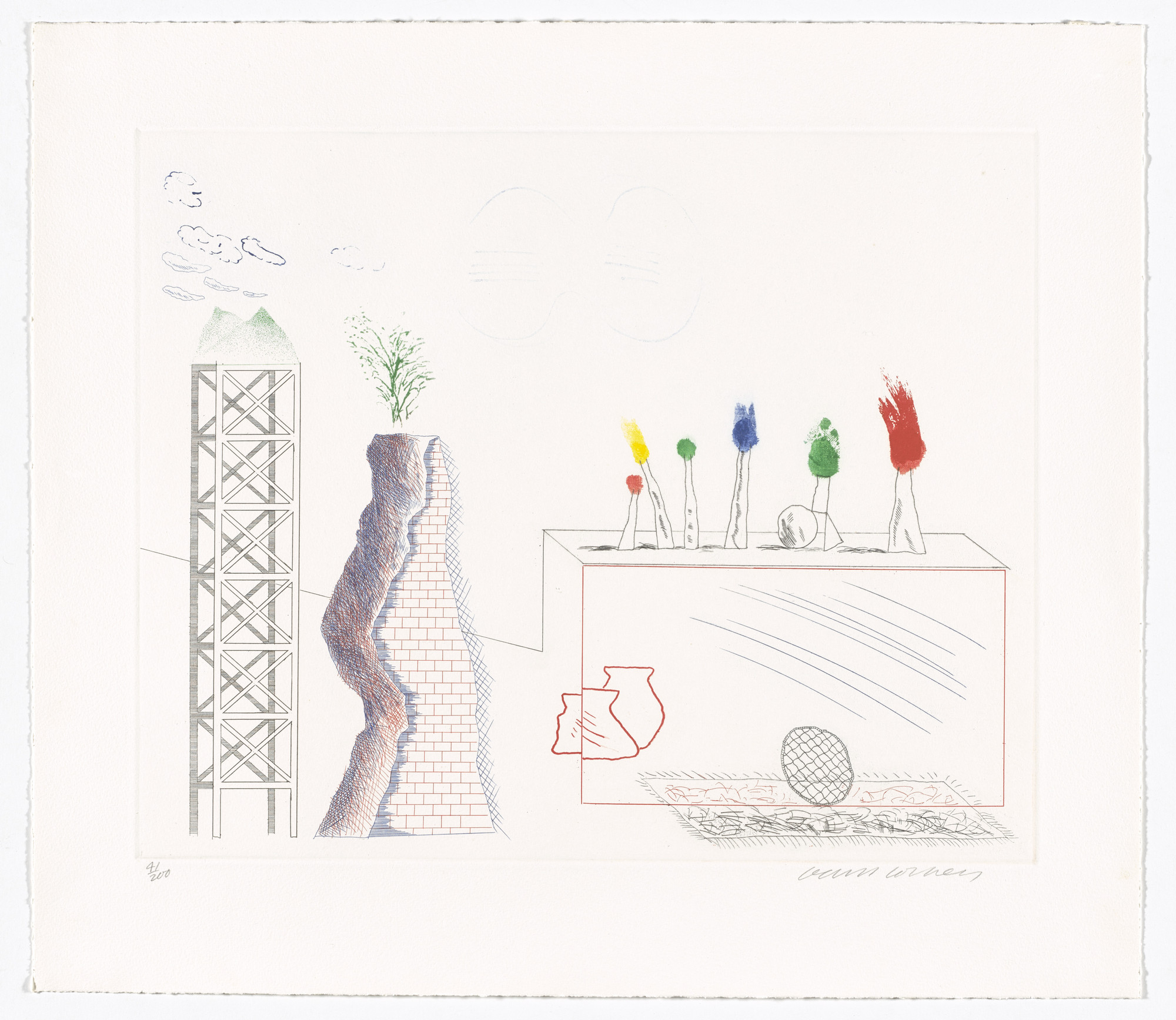 David Hockney. A Tune from The Blue Guitar