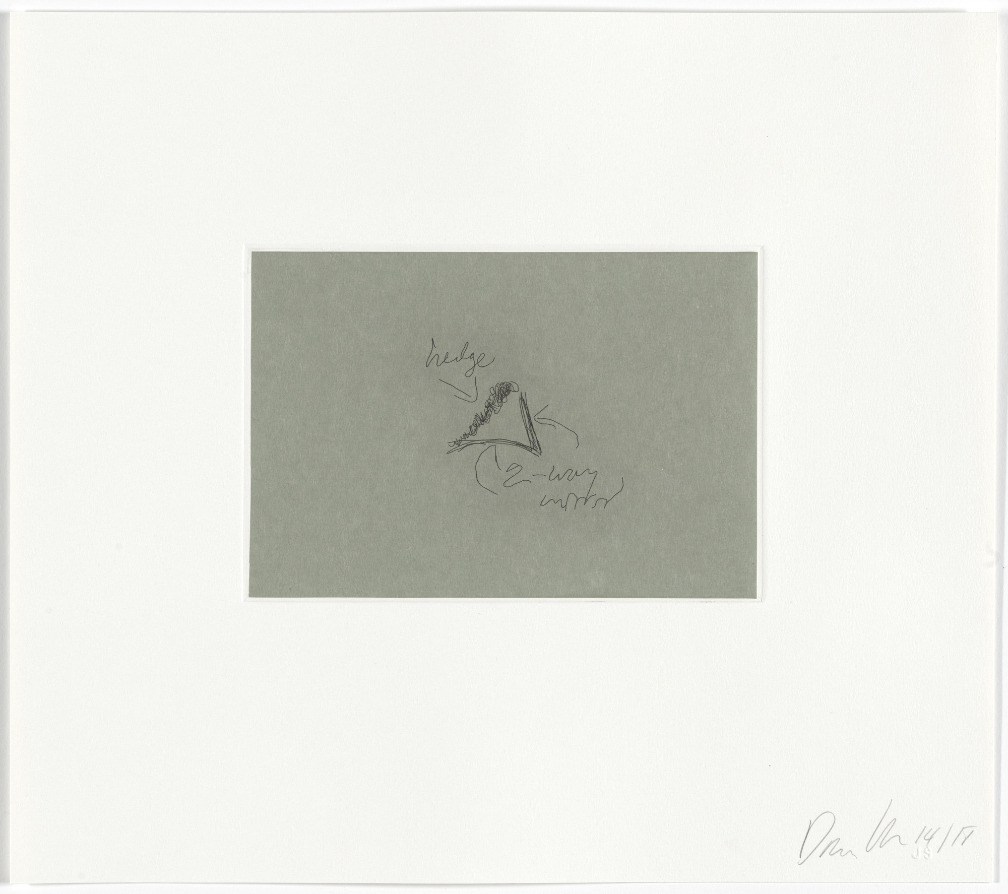 Dan Graham. Untitled from Two-Way Mirror / Hedge Projects