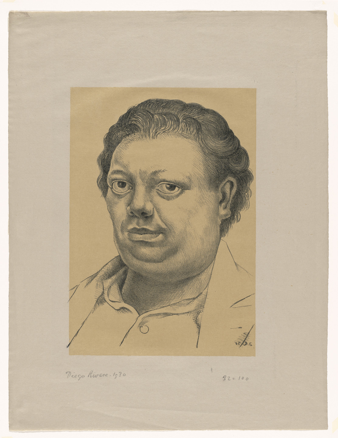 Diego Rivera. Self Portrait (Autorretrato). 1930