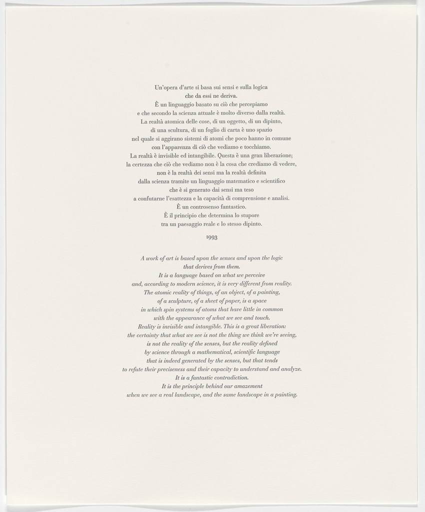 Untitled from Passi Sulle Cime Dei Gelsi (Footsteps on Mulberry Tree Tops)