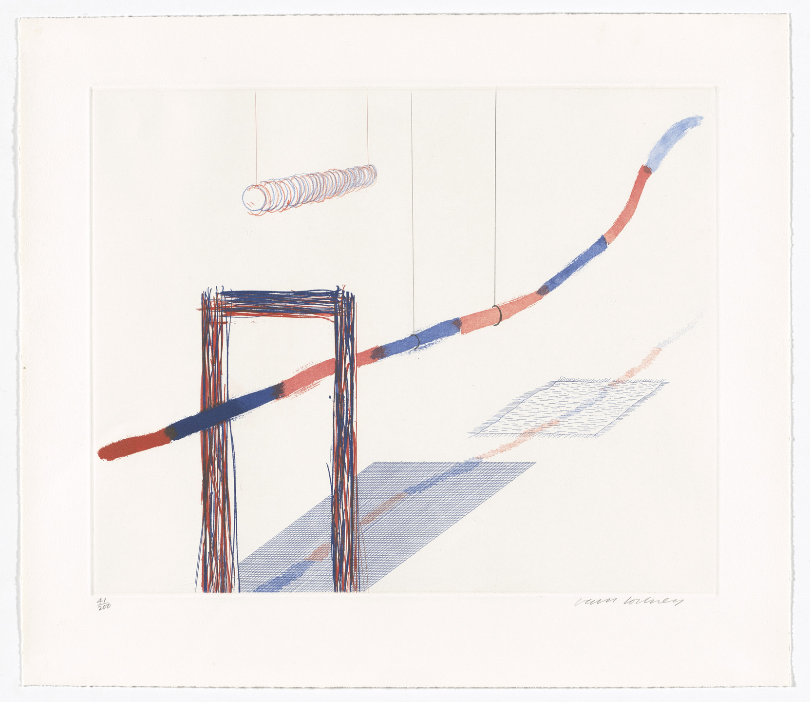 David Hockney. It Picks Its Way fromThe Blue Guitar. 1976–77, published 1977
