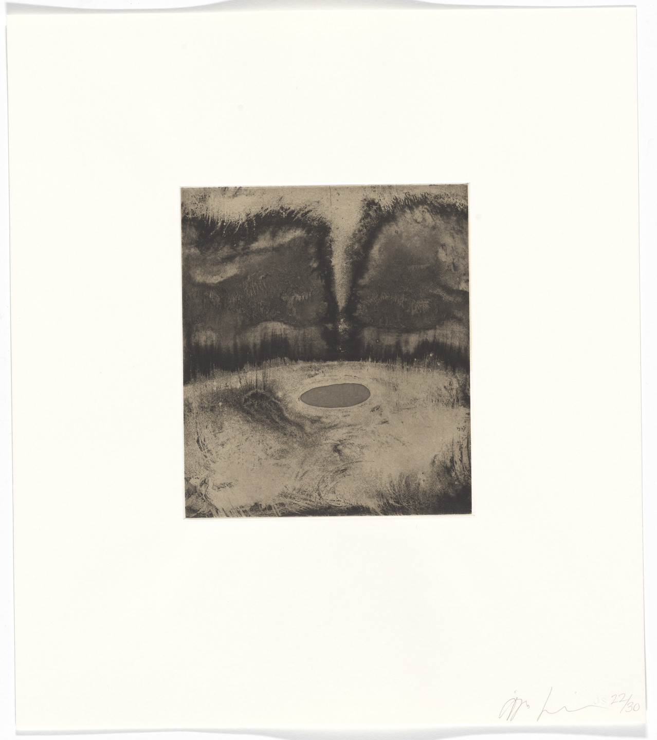 Anish Kapoor. Untitled from Blackness from Her Womb. 2001
