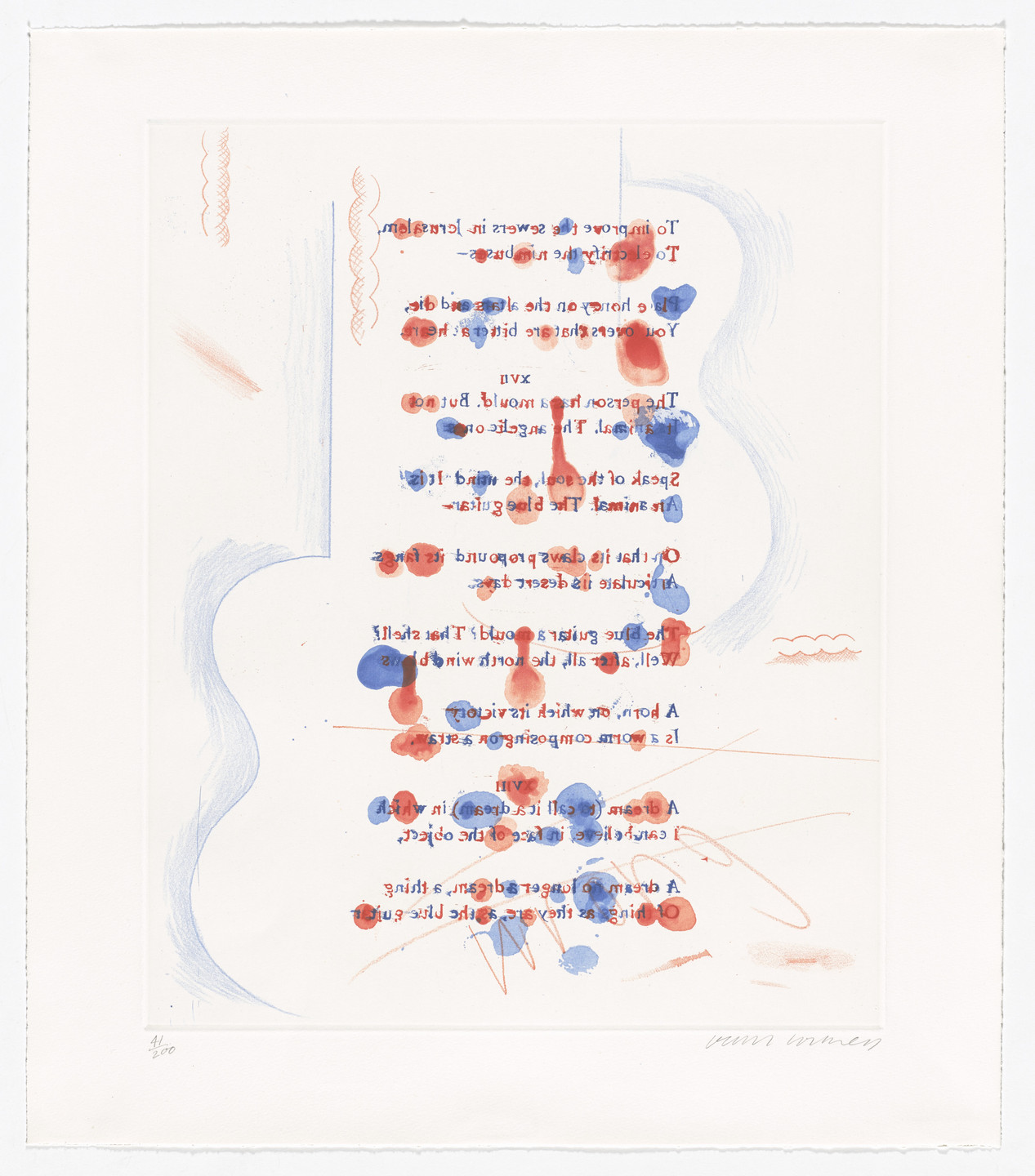 David Hockney. Made in April from The Blue Guitar. 1976–77, published 1977