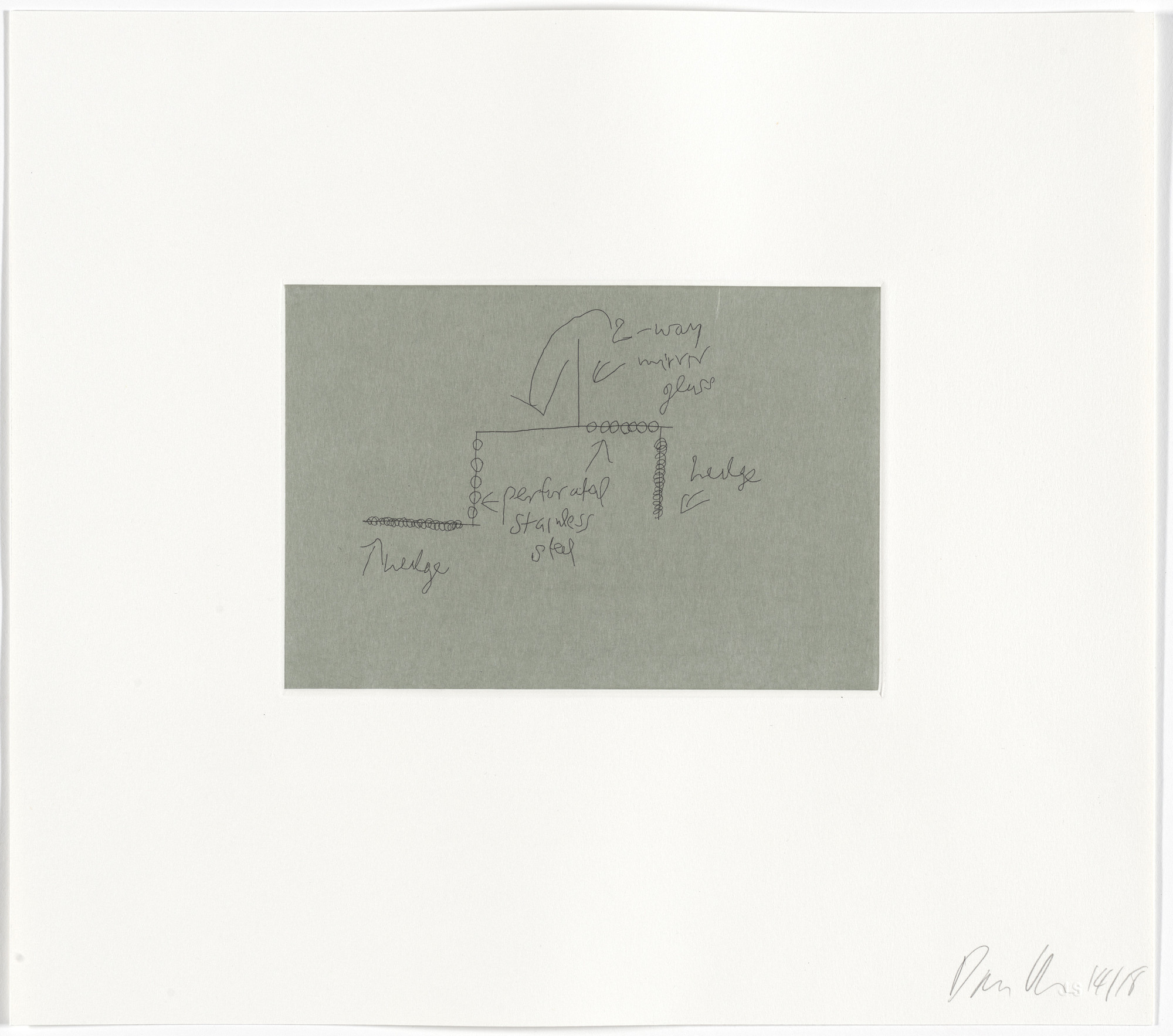 Dan Graham. Untitled from Two-Way Mirror / Hedge Projects